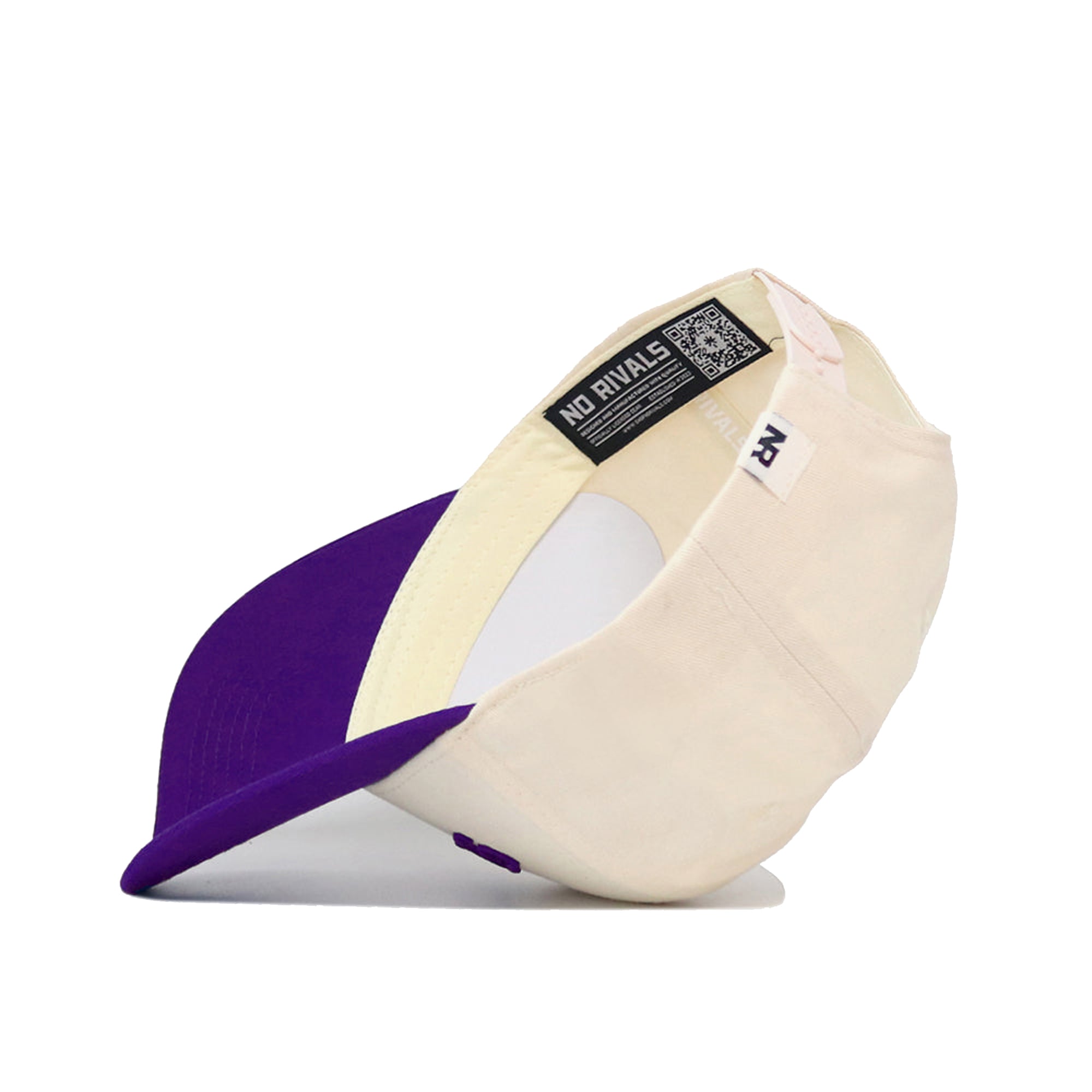 Casquette unisexe No Rivals Natural/Purple ECU Pirates Upside Down Classic Colors ajustable