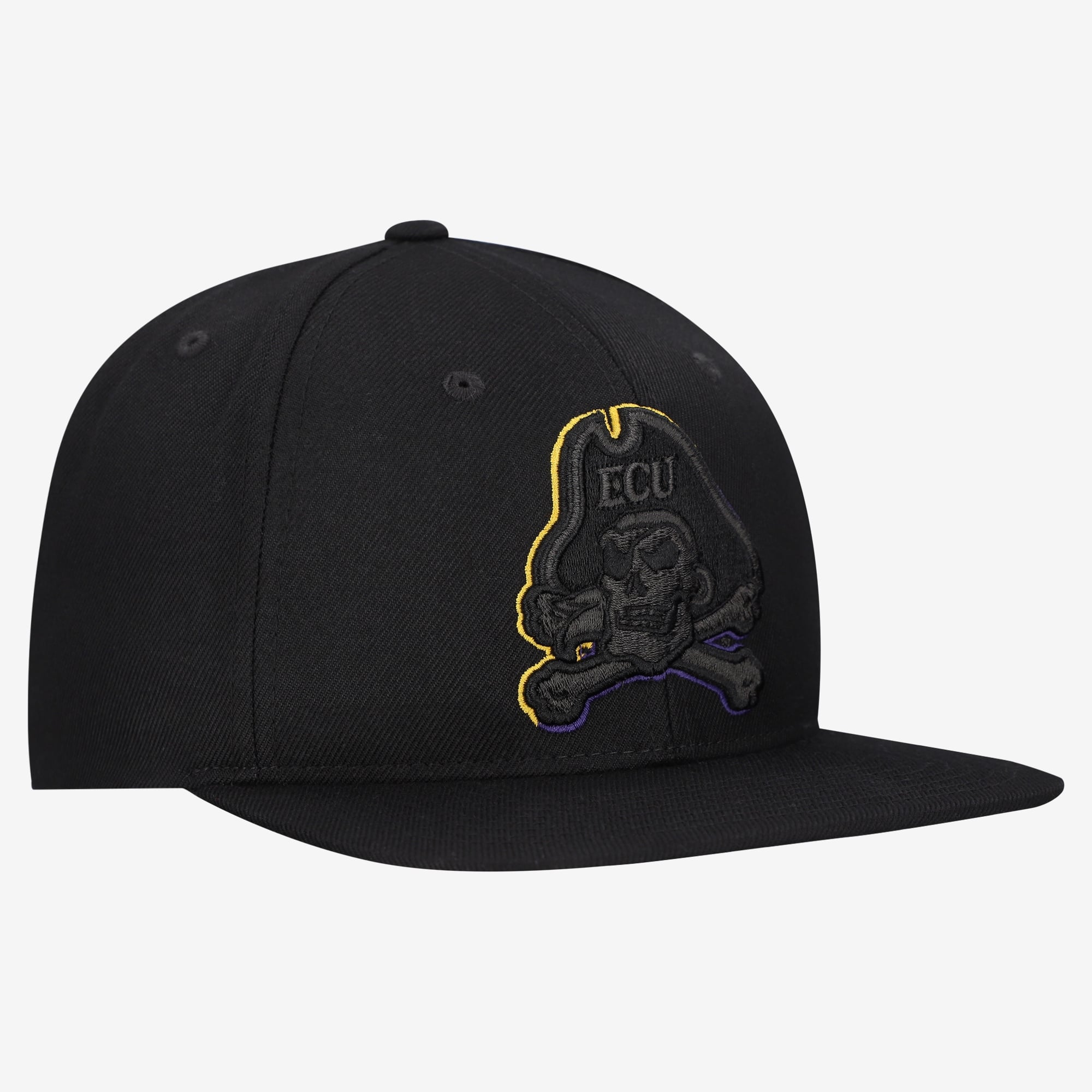 Casquette unisexe Zephyr Black ECU Pirates Slice 3D Z11 Snapback