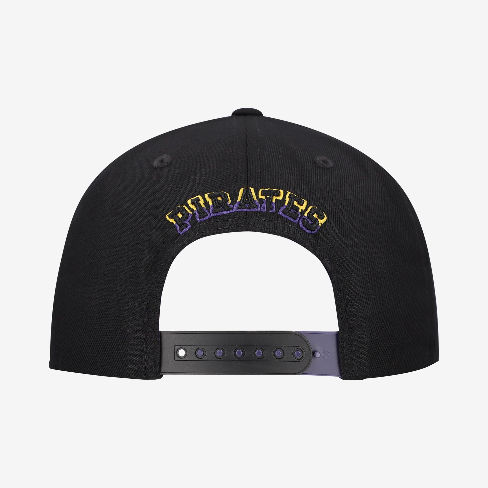 Casquette unisexe Zephyr Black ECU Pirates Slice 3D Z11 Snapback
