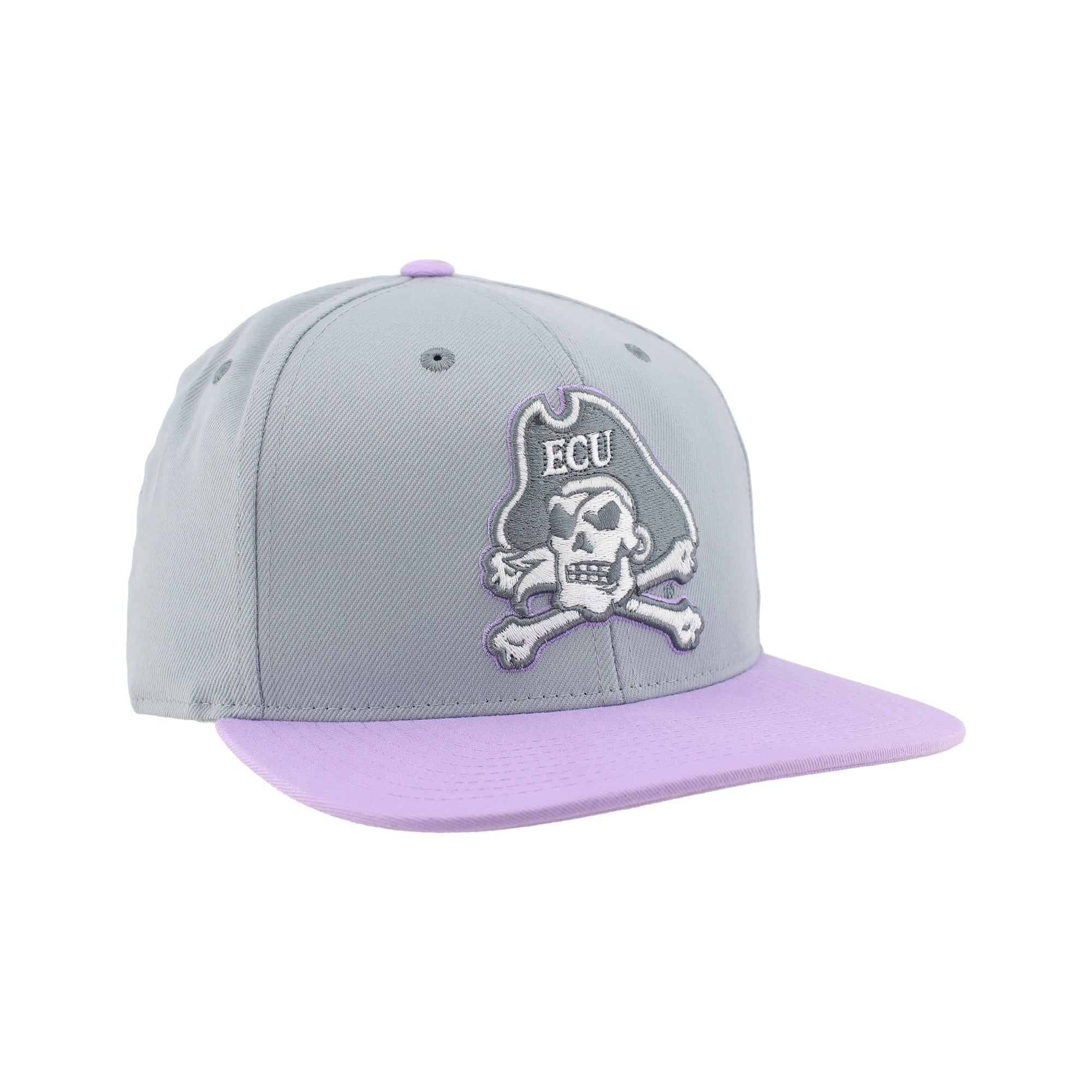 Casquette unisexe Zephyr Gray ECU Pirates Pastel