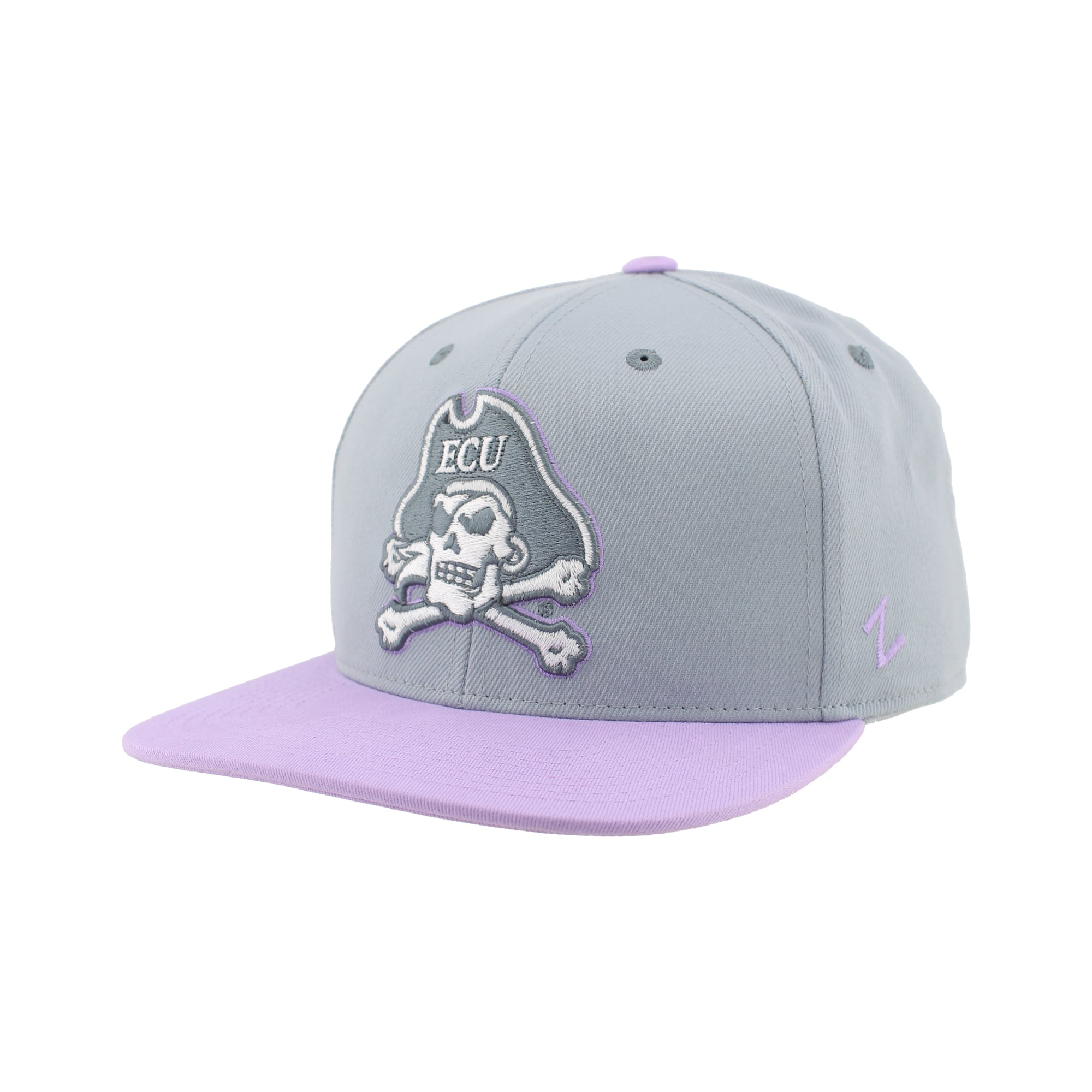 Casquette unisexe Zephyr Gray ECU Pirates Pastel