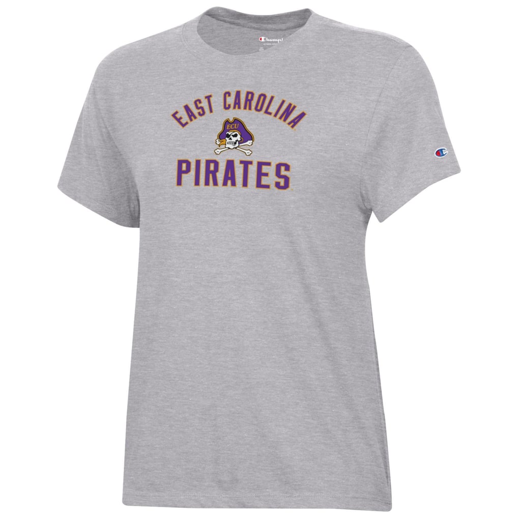 Women's Champion Gray ECU Pirates Core T-Shirt