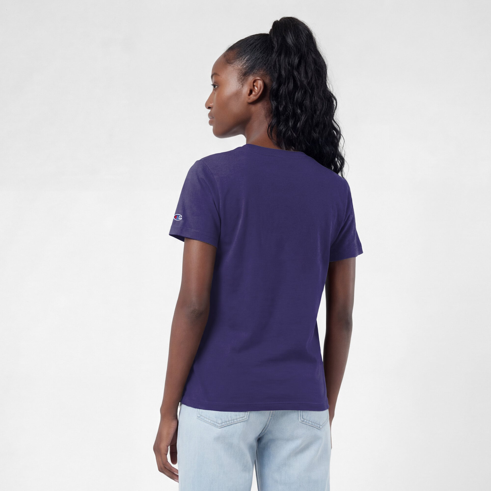 Women's Champion Purple ECU Pirates Lifestyle T-Shirt