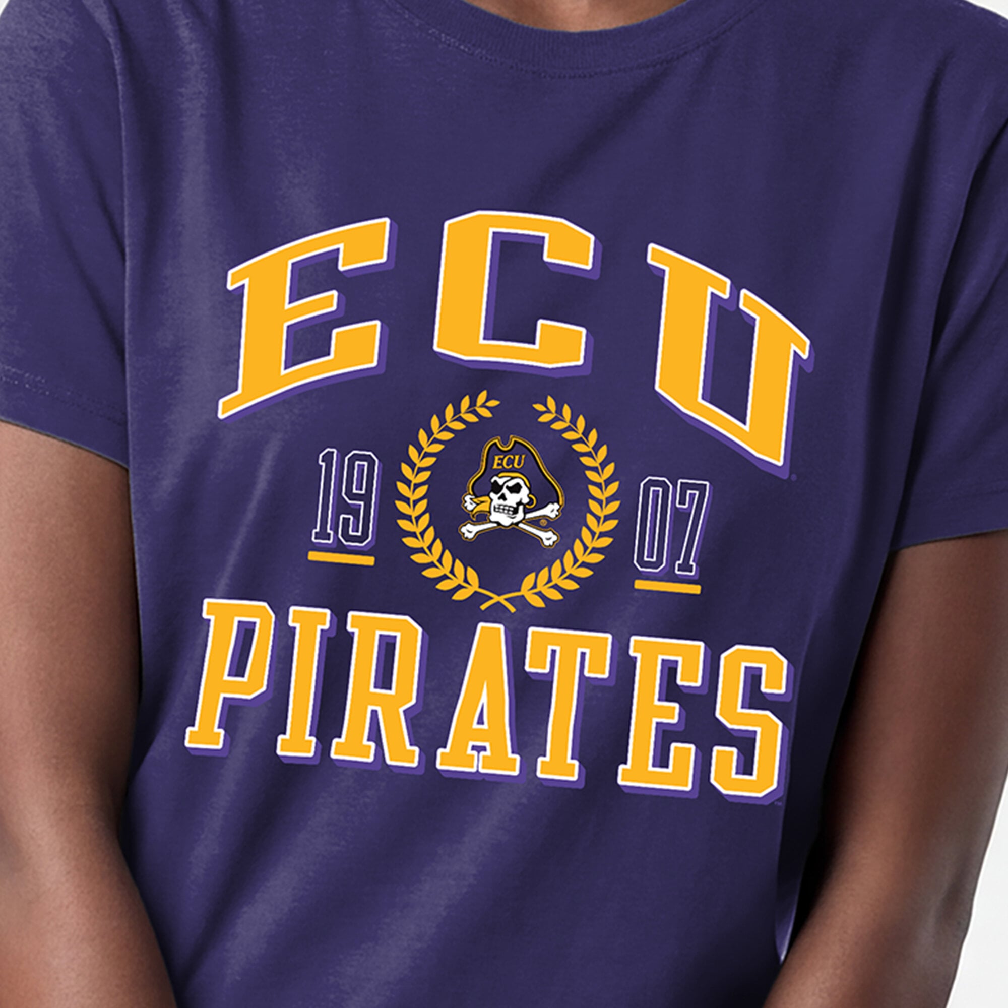 Women's Champion Purple ECU Pirates Lifestyle T-Shirt