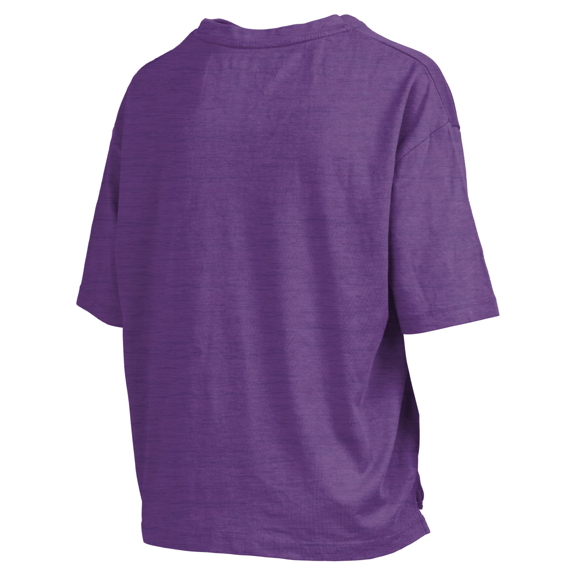 Women's Pressbox Purple ECU Pirates Oversized Nelson Arch Over Logo Slub T-Shirt