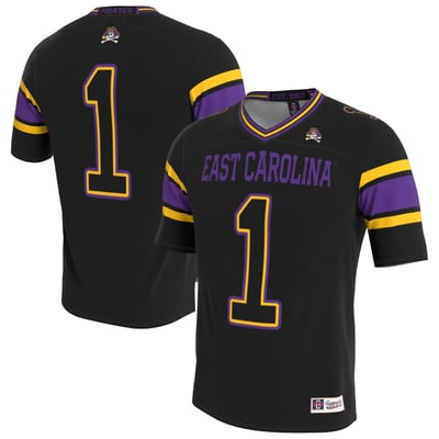 ECU Pirates GameDay Greats Youth Lightweight Collegiate Football Blackout Fashion Jersey