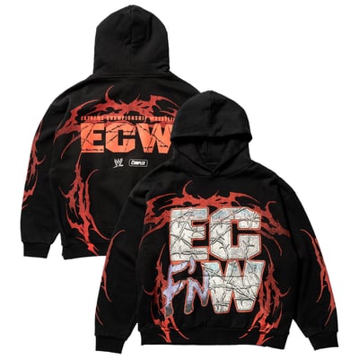 Sweat à capuche unisexe ECW Complex x WWE Hardcore - Noir