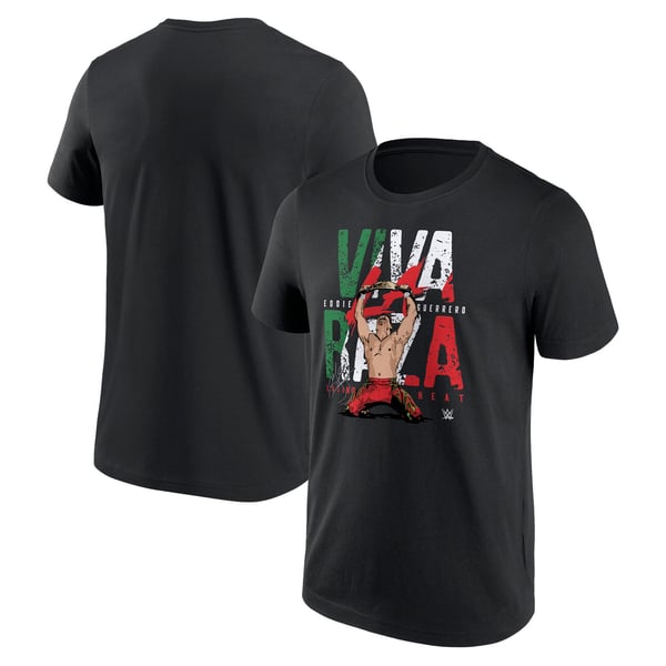 WWE Eddie Guerrero Viva La Raza T-Shirt - Black - Mens