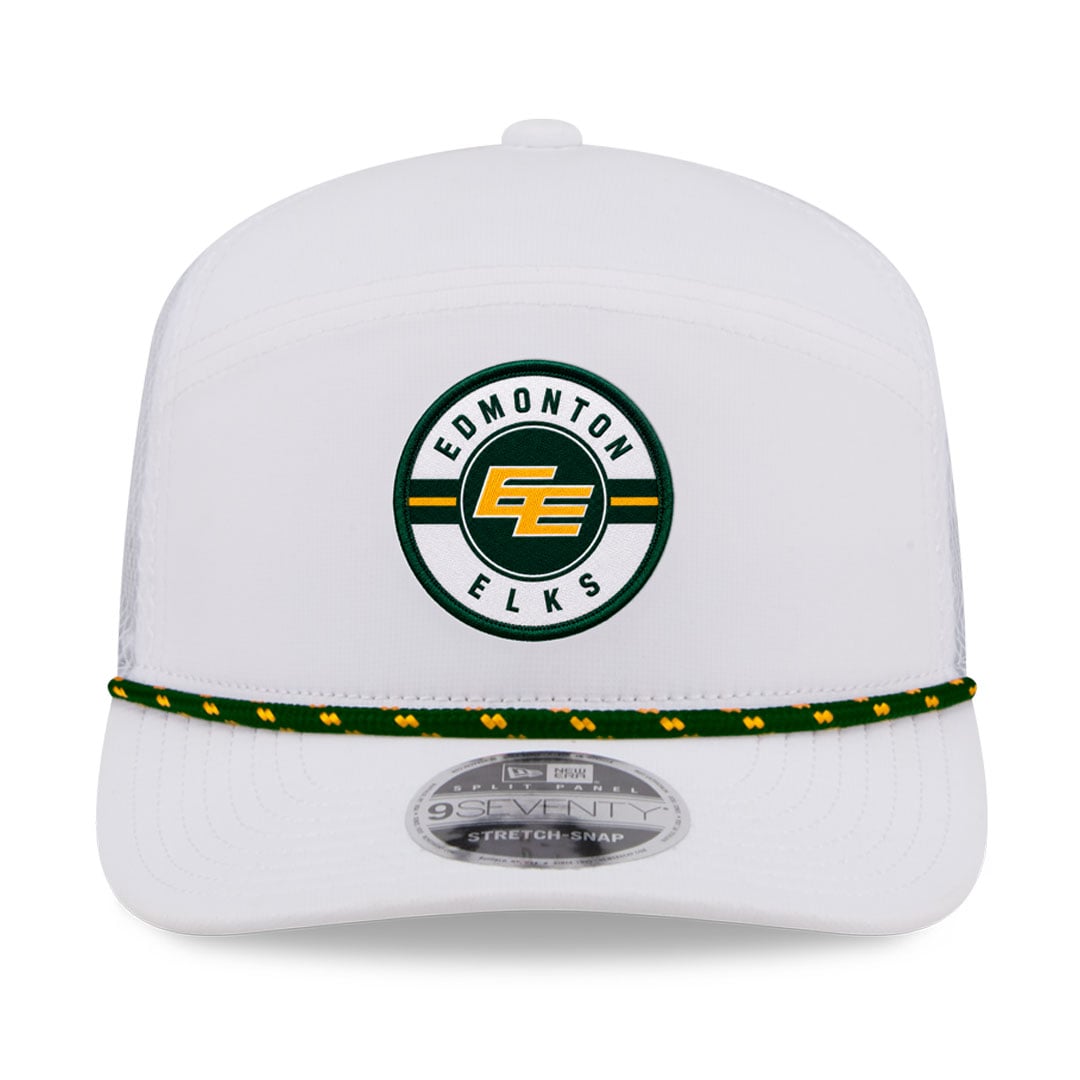 Men's New Era White Edmonton Elks 2026 Sideline Rope 9SEVETNTY Adjustable Hat