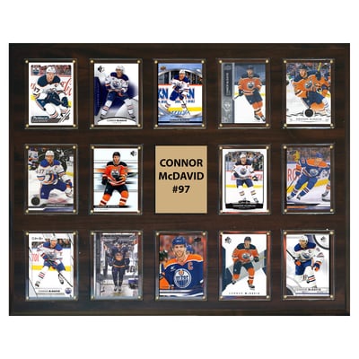 Connor McDavid Edmonton Oilers 16" x 20" Trading Card Plaque