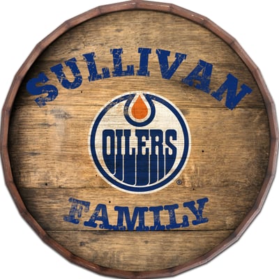 Edmonton Oilers 24" Personalized Barrel Top