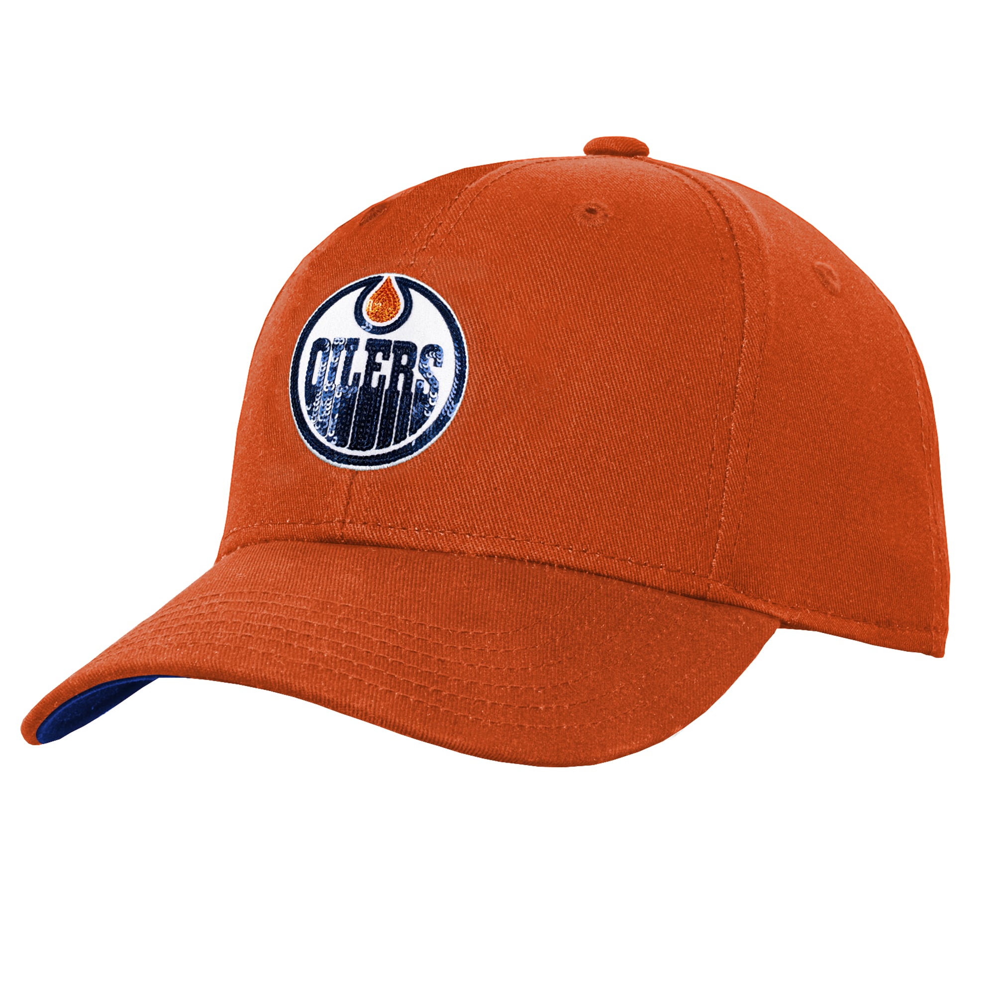 Casquette ajustable Outerstuff orange Edmonton Oilers pour jeunes filles