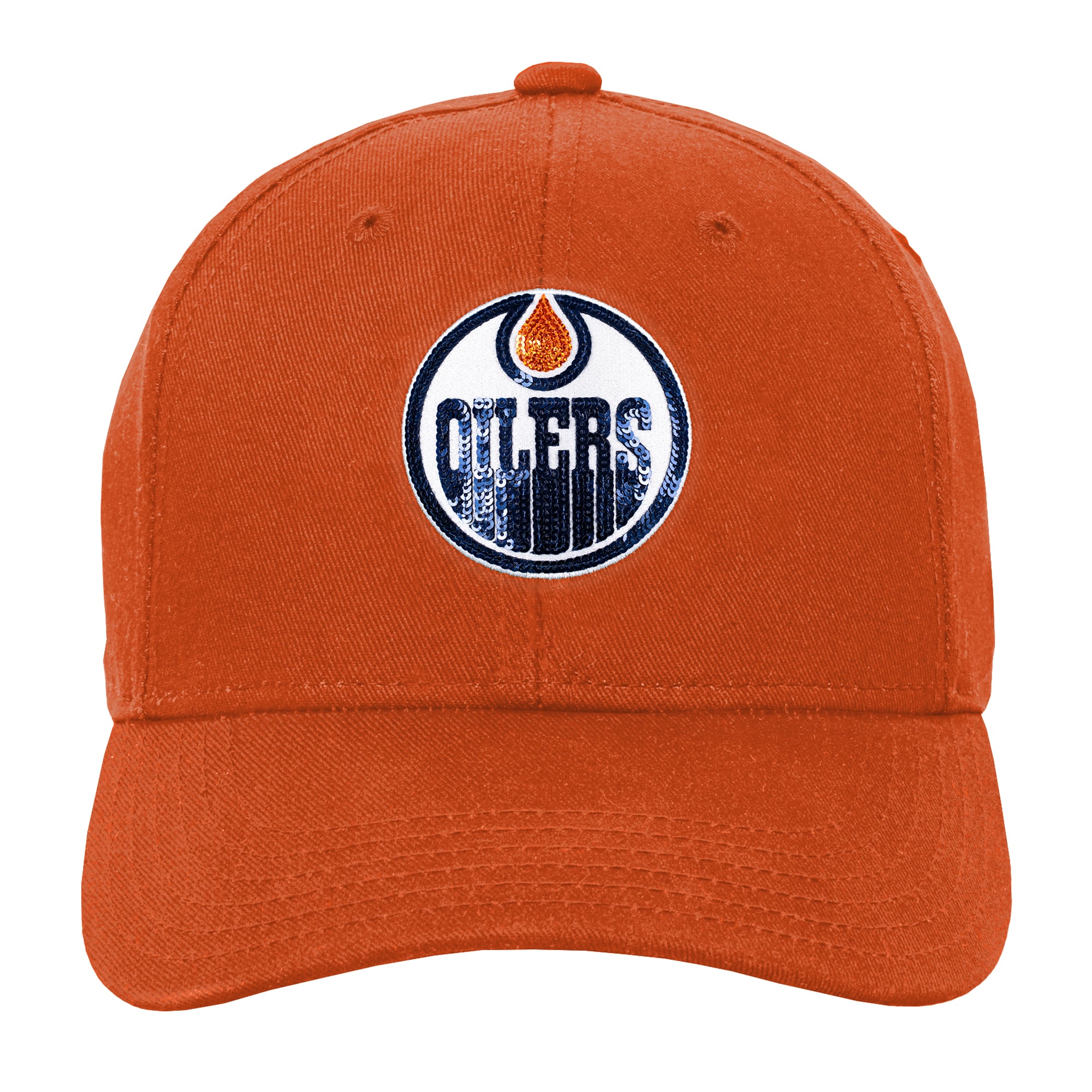Casquette ajustable Outerstuff orange Edmonton Oilers pour jeunes filles
