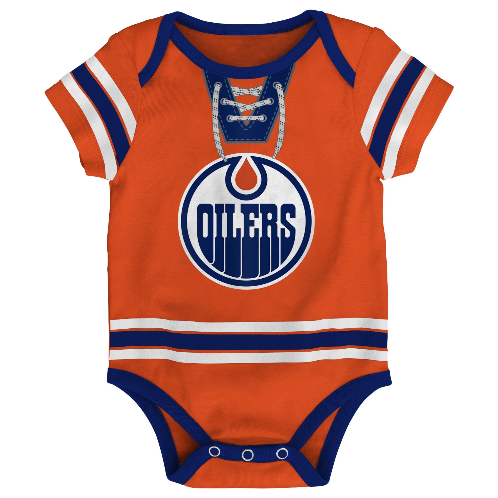 Infant Orange Edmonton Oilers Hockey Jersey Bodysuit