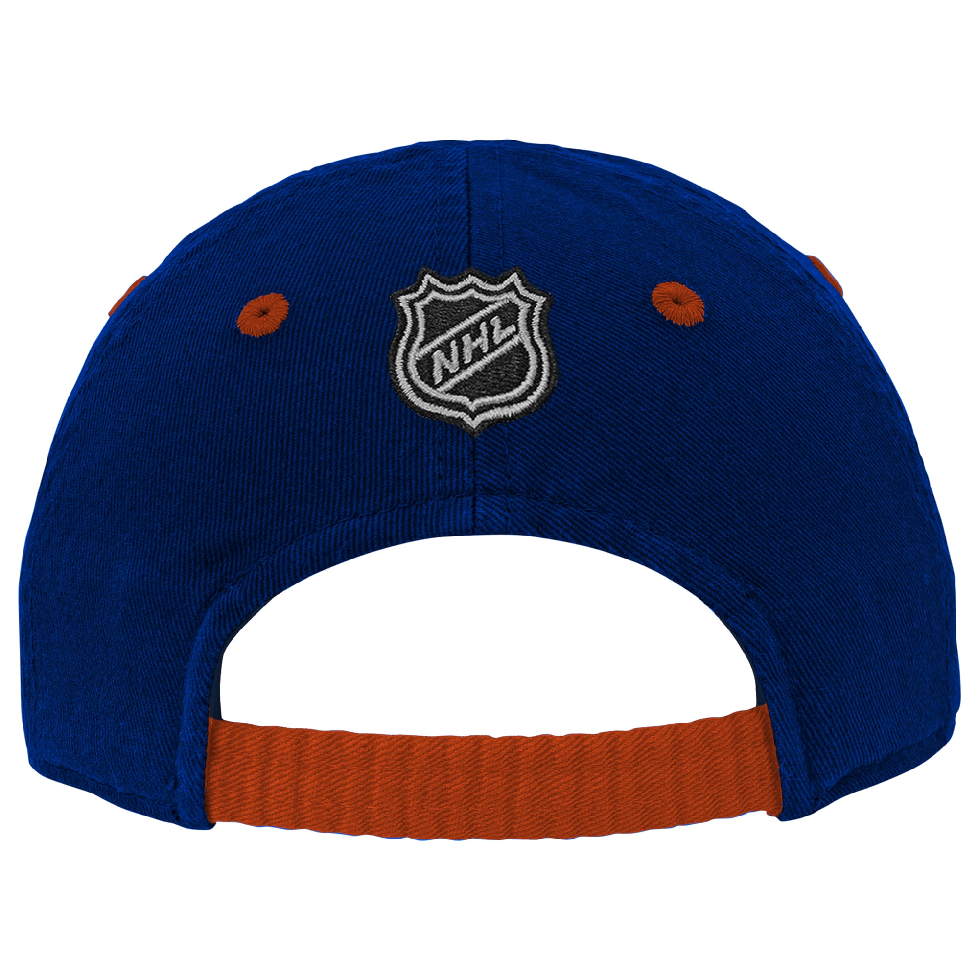 Bonnet slouch bleu Edmonton Oilers pour bébé Outerstuff avec logo contrasté