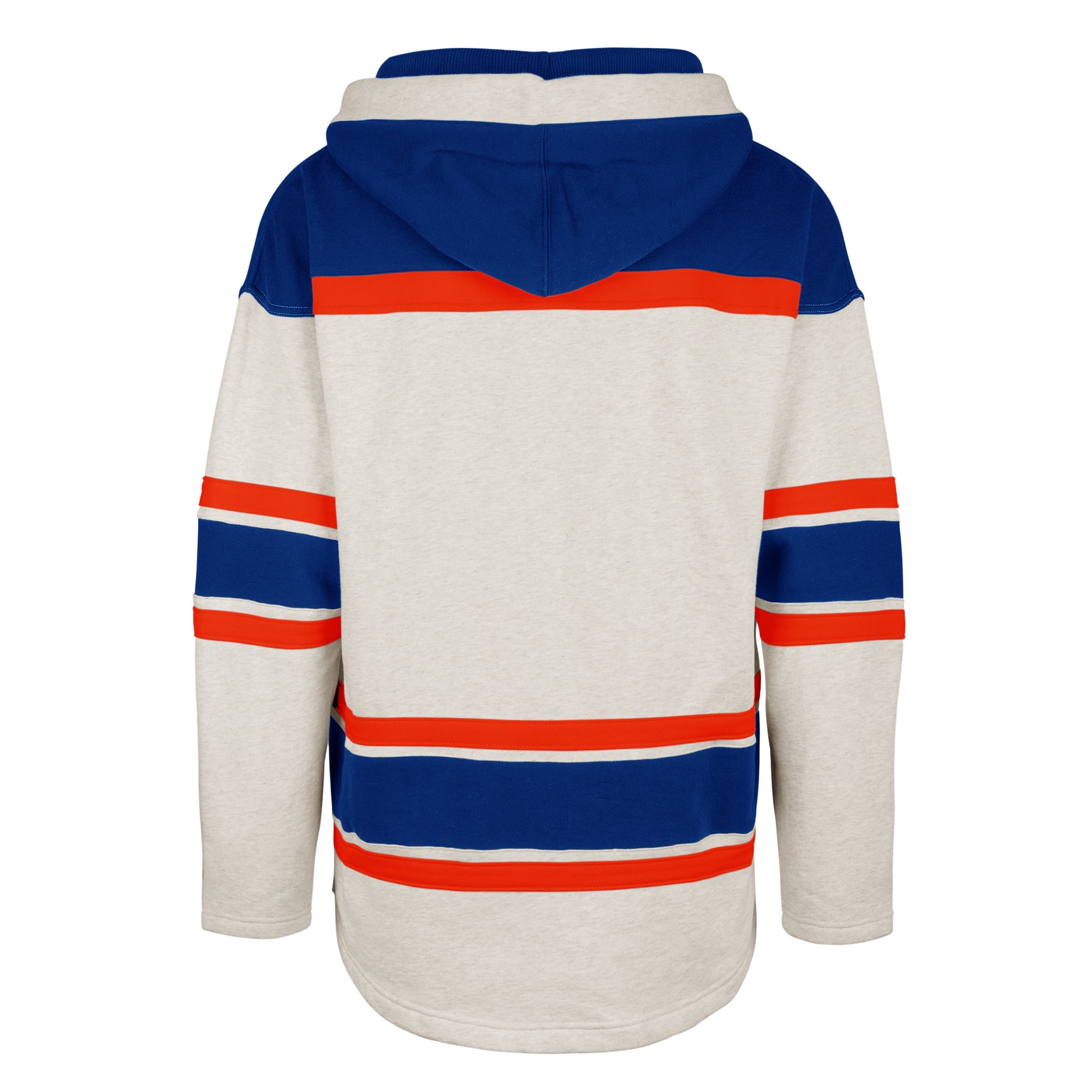 Men's '47 Oatmeal Edmonton Oilers Rockaway Lacer Pullover Hoodie