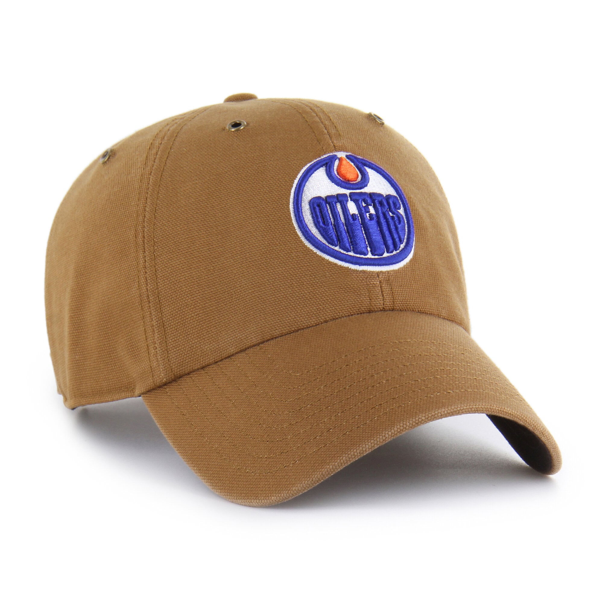Men's Carhartt x '47 Brown Edmonton Oilers Clean Up Adjustable Hat