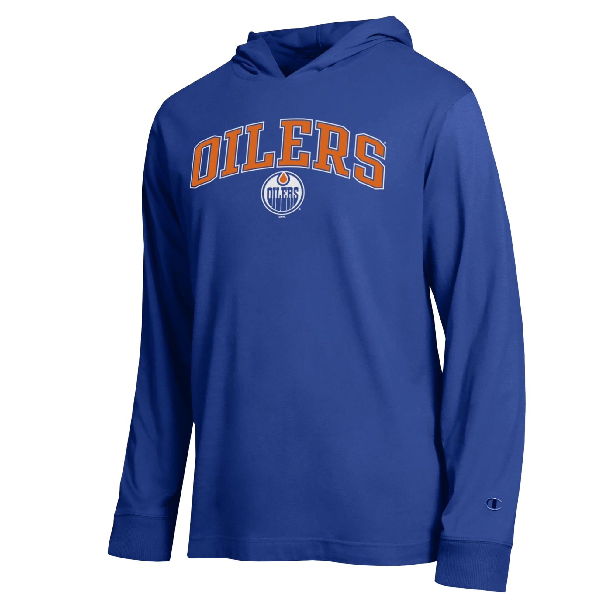 T-shirt à manches longues et capuche léger Champion Royal Edmonton Oilers All-Star pour homme