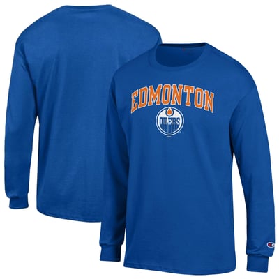  Edmonton Oilers Champion Jersey Long-Sleeve T-Shirt - Royal