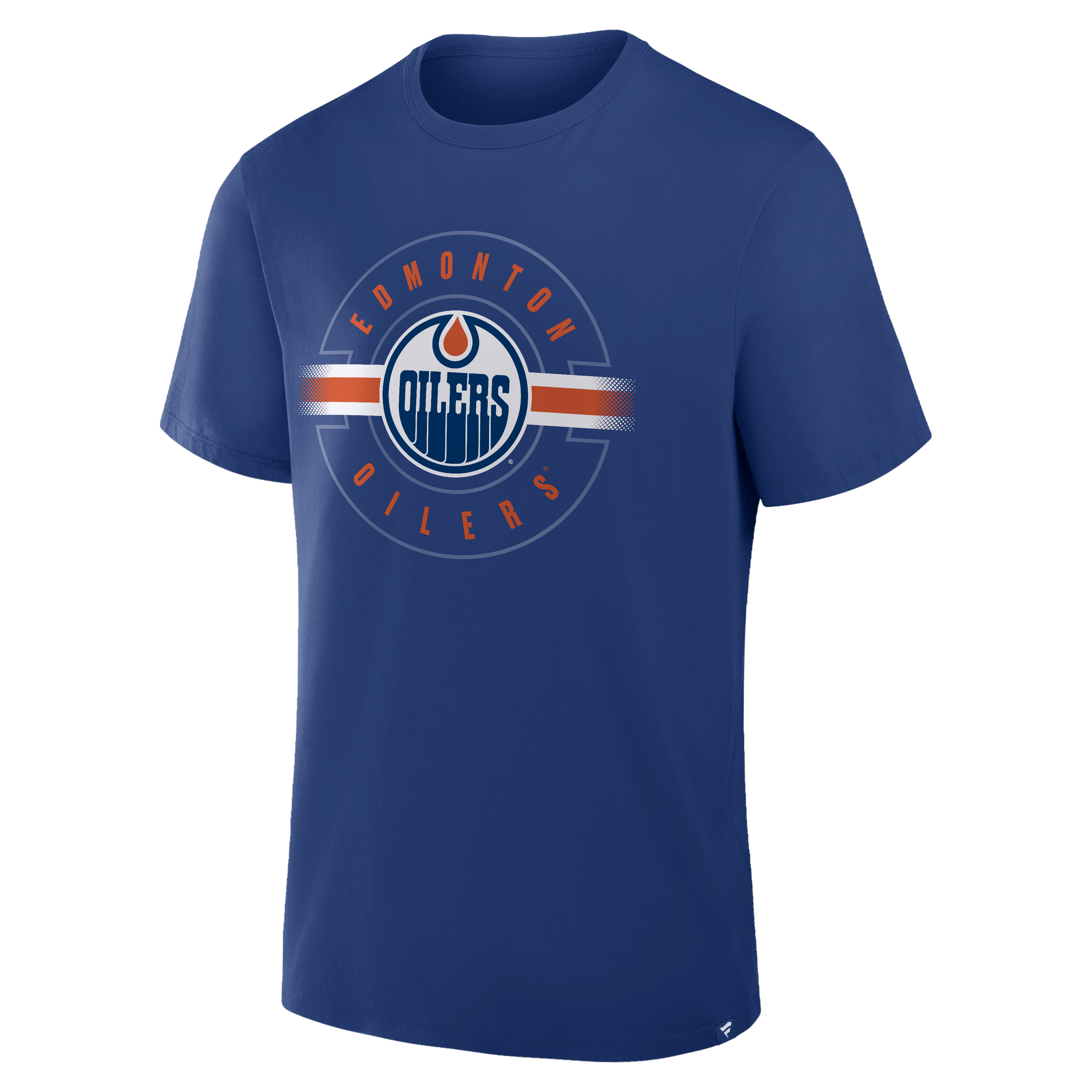 T-shirt à carreaux croisés Legacy des Oilers d'Edmonton bleu de Fanatics pour hommes