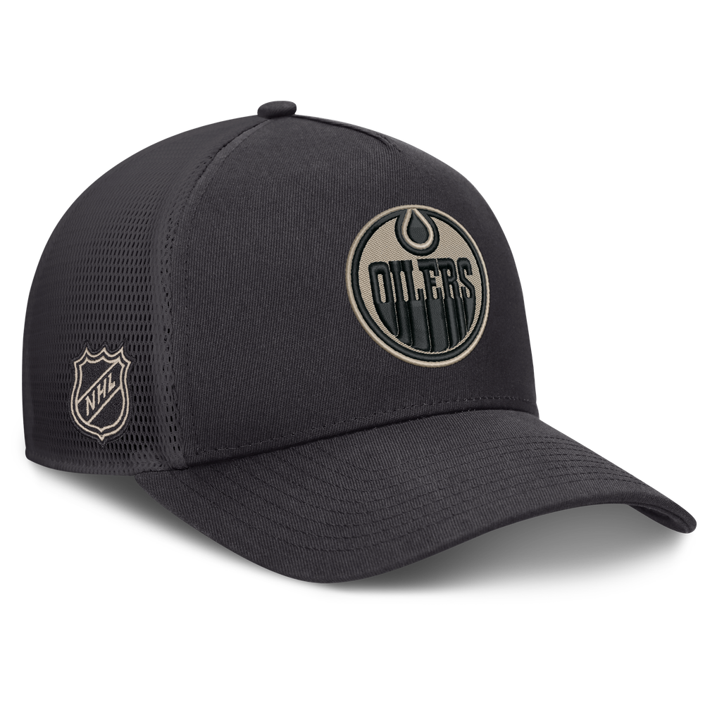 Edmonton Oilers Fanatics Authentic Pro Road Soft Wash A-Frame Meshback ...