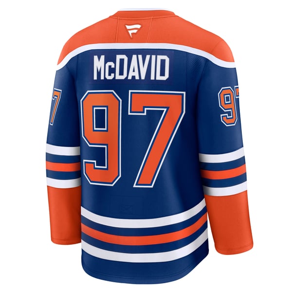 T-shirt Edmonton Oilers NHL Homme 2XL Bleu - Fanatics Authentique - Occasion