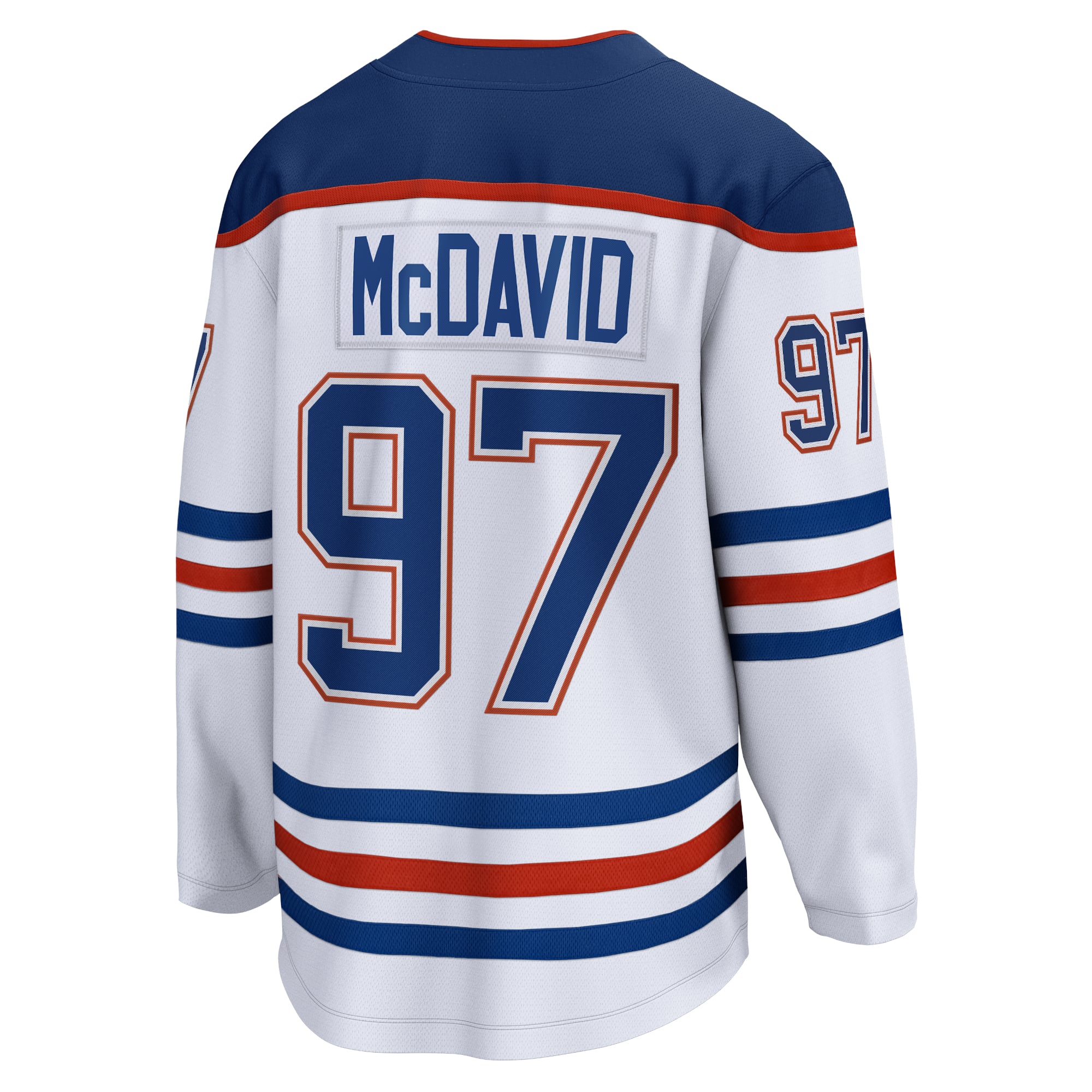 Maillot extérieur Breakaway blanc Connor McDavid des Oilers d'Edmonton (Fanatics) pour hommes