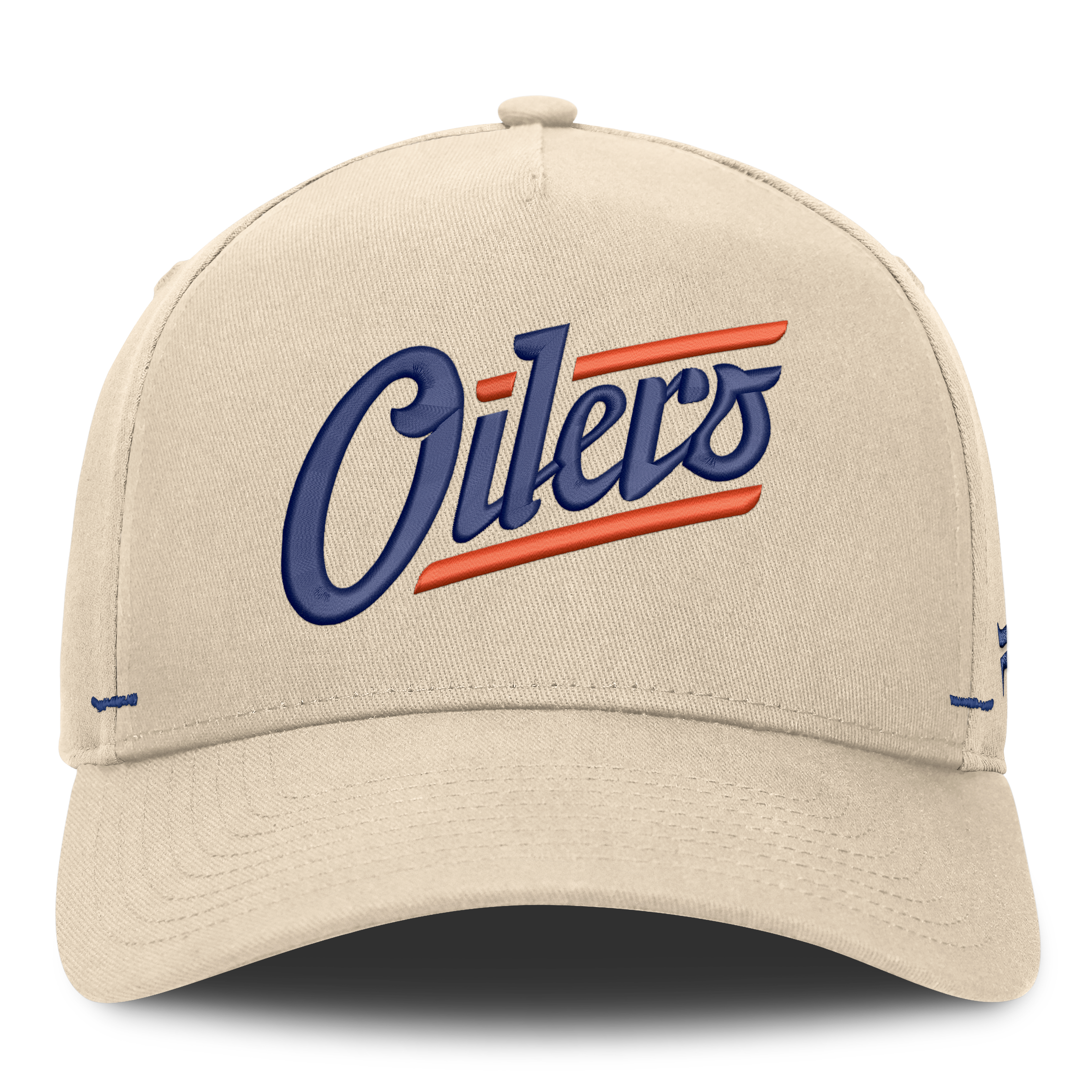 Men's Fanatics Cream Edmonton Oilers Alternate Authentic Pro Rink A-Frame Adjustable Hat