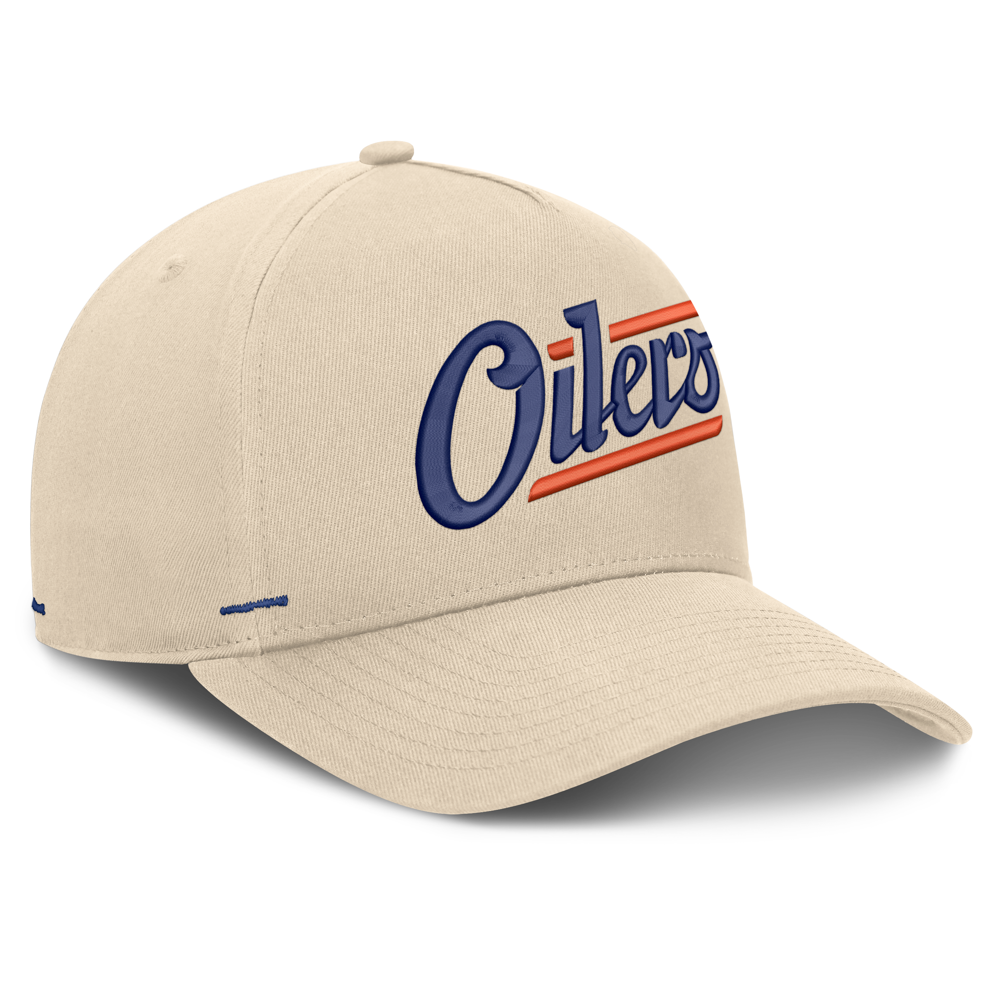 Men's Fanatics Cream Edmonton Oilers Alternate Authentic Pro Rink A-Frame Adjustable Hat