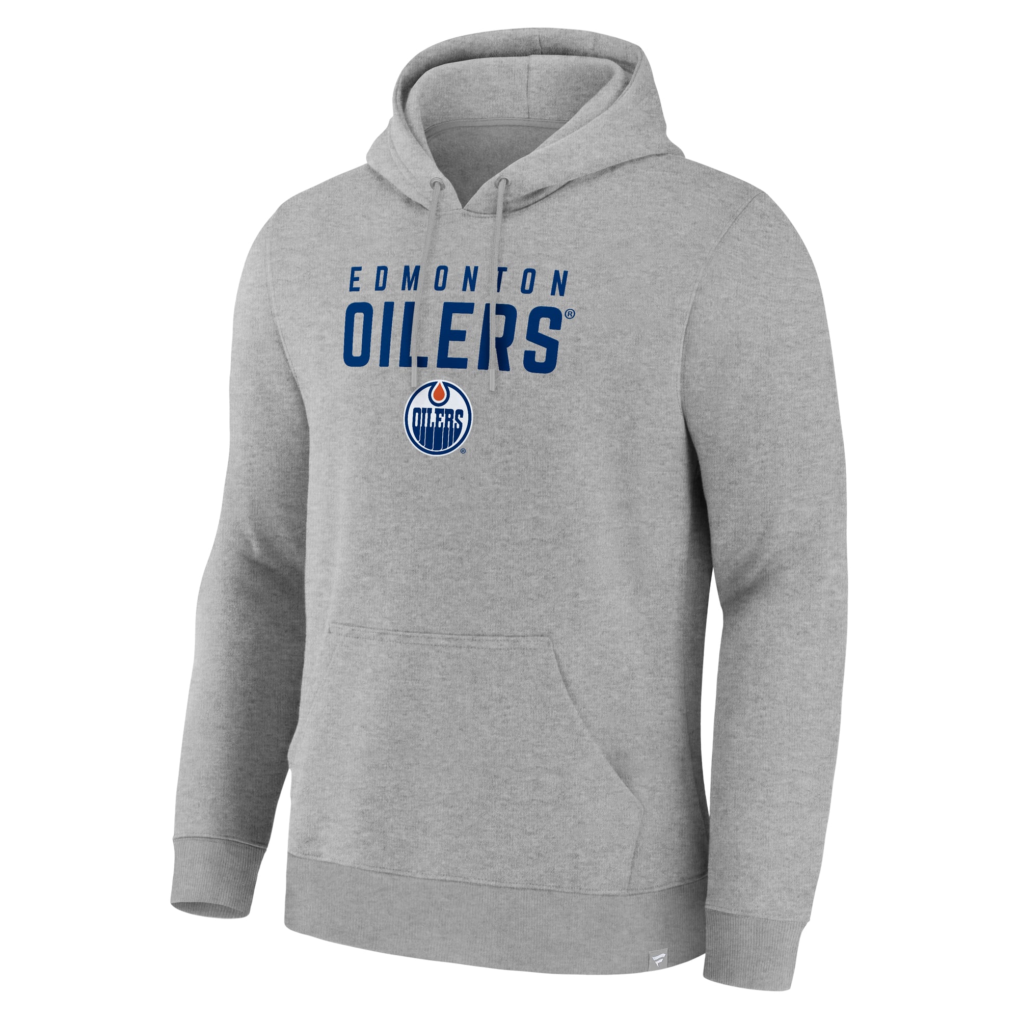 Men's Fanatics Heather Gray Edmonton Oilers Home Fleece Hoodie