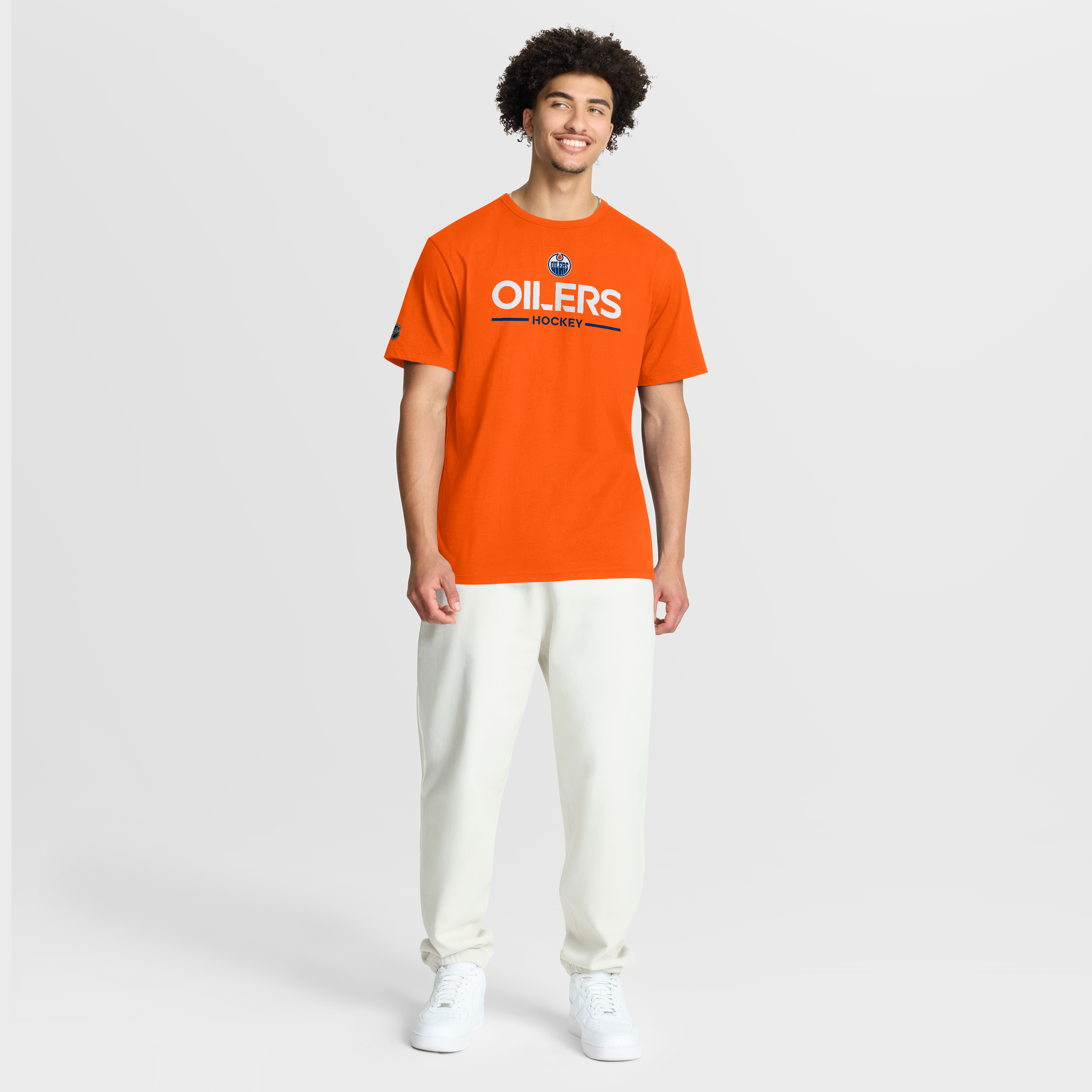 T-shirt authentique Pro Primary orange Fanatics des Oilers d'Edmonton pour homme