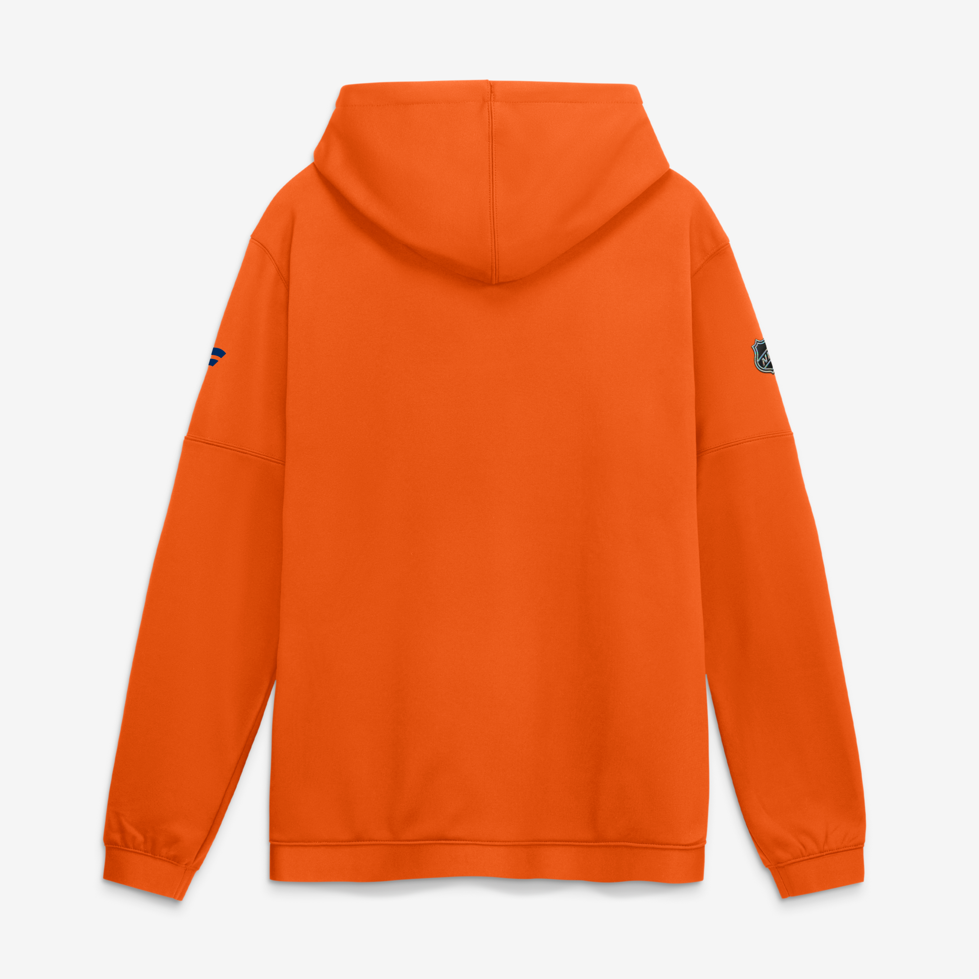 Men's Fanatics Orange Edmonton Oilers Authentic Pro Rink Fleece Pullover Hoodie