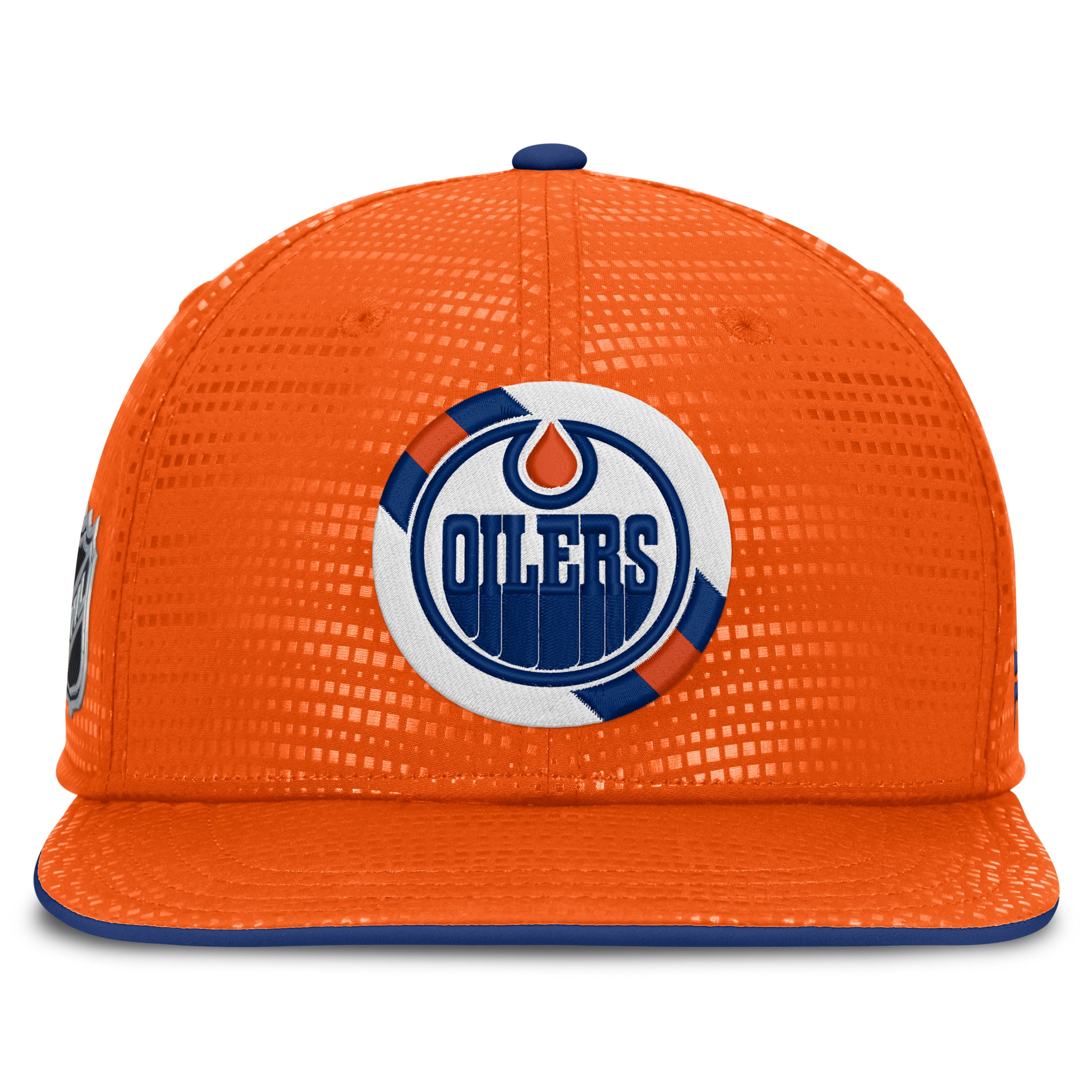 Men's Fanatics Orange Edmonton Oilers Authentic Pro Rink Square Visor Snapback Hat