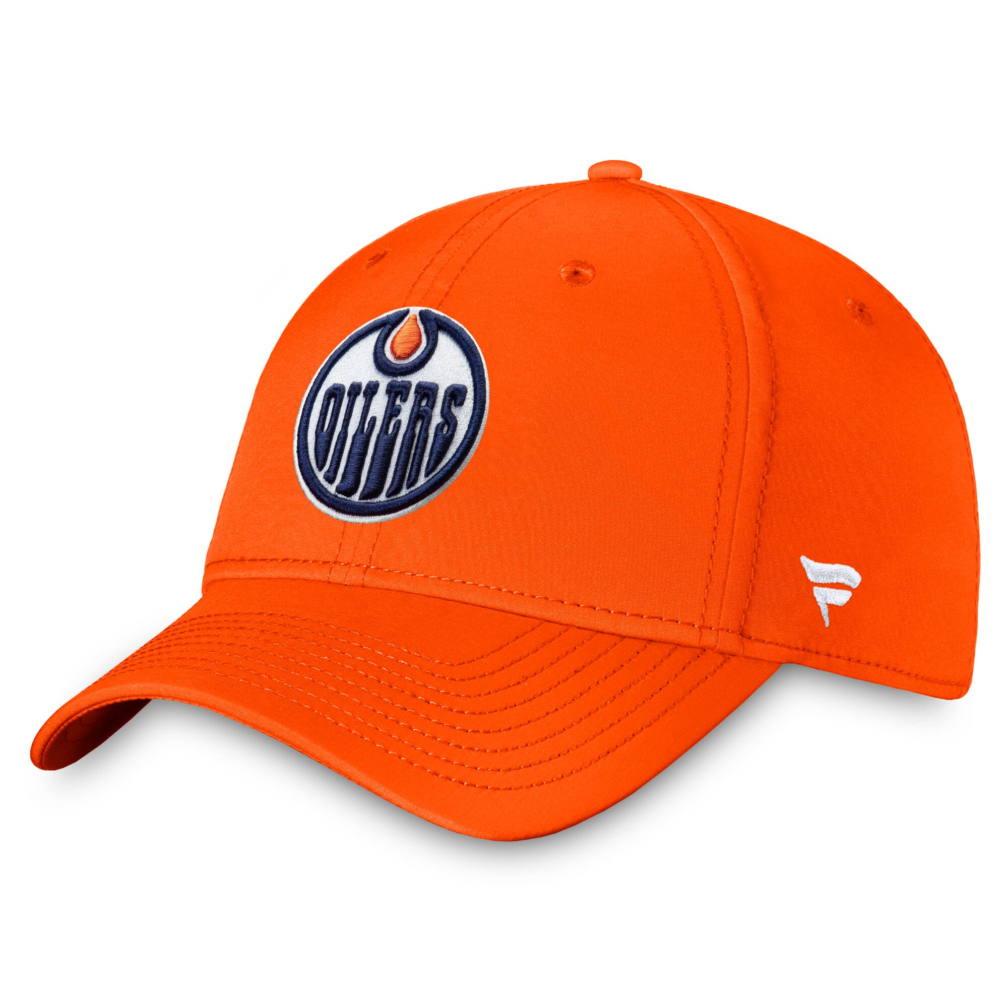 Casquette Fanatics orange pour homme avec logo principal Flex des Oilers d'Edmonton