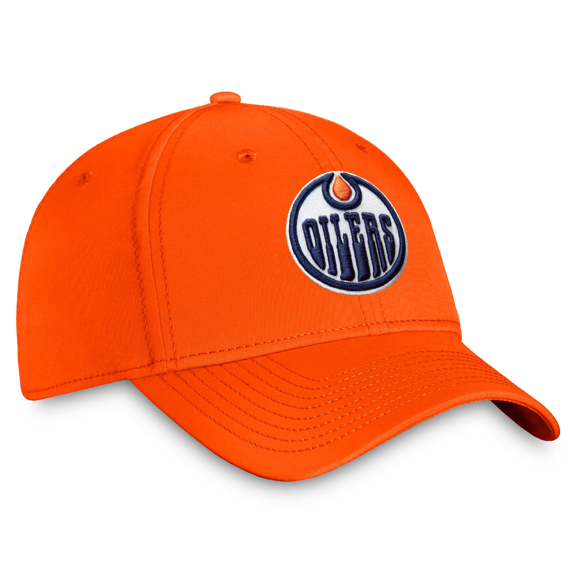 Casquette Fanatics orange pour homme avec logo principal Flex des Oilers d'Edmonton