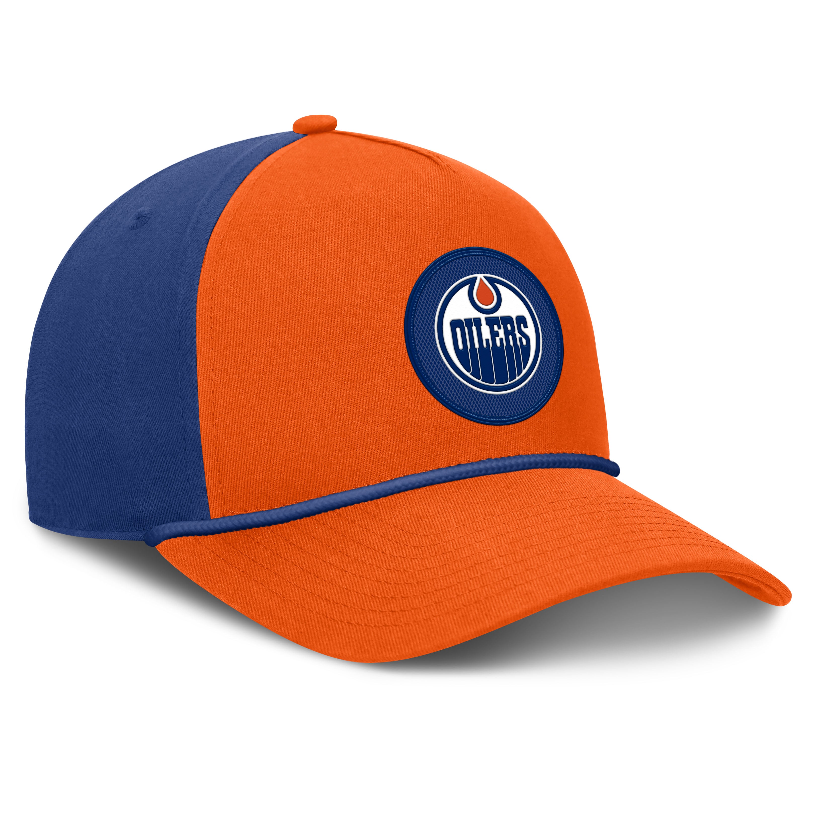 Men's Fanatics Orange/Royal Edmonton Oilers Authentic Pro Rink A-Frame Adjustable Hat