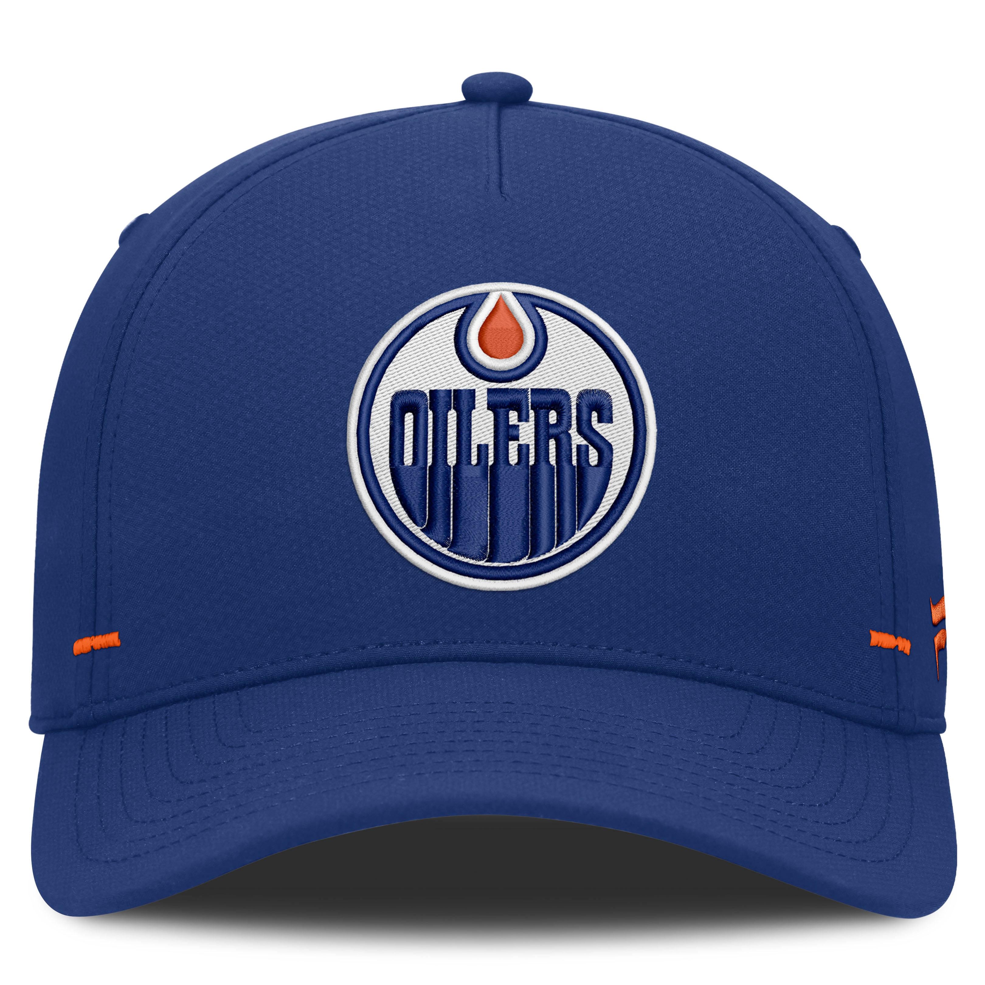 Men's Fanatics Royal Edmonton Oilers Authentic Pro Rink Bar Tacks A-Frame Adjustable Hat