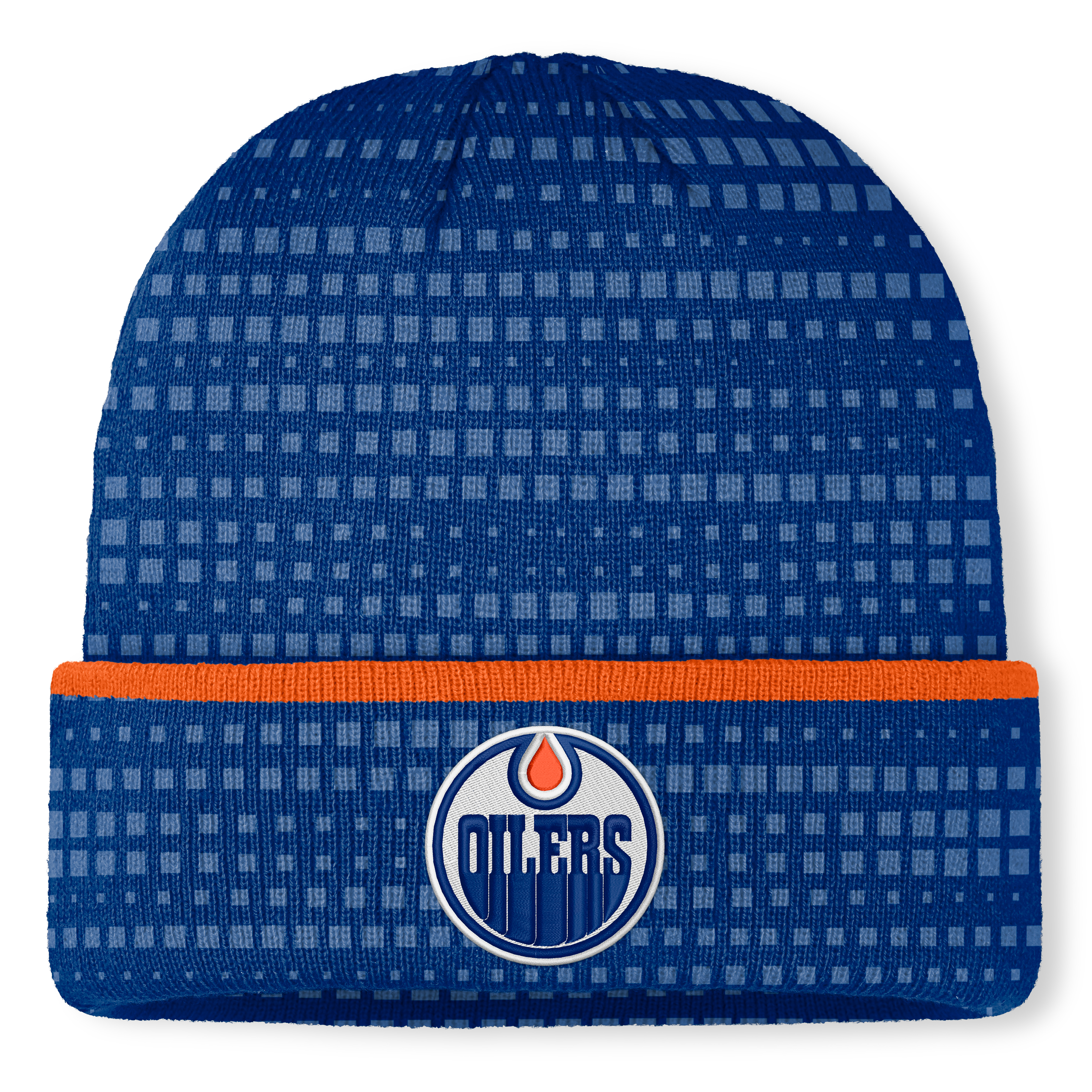 Men's Fanatics Royal Edmonton Oilers Authentic Pro Rink Cuffed Knit Hat