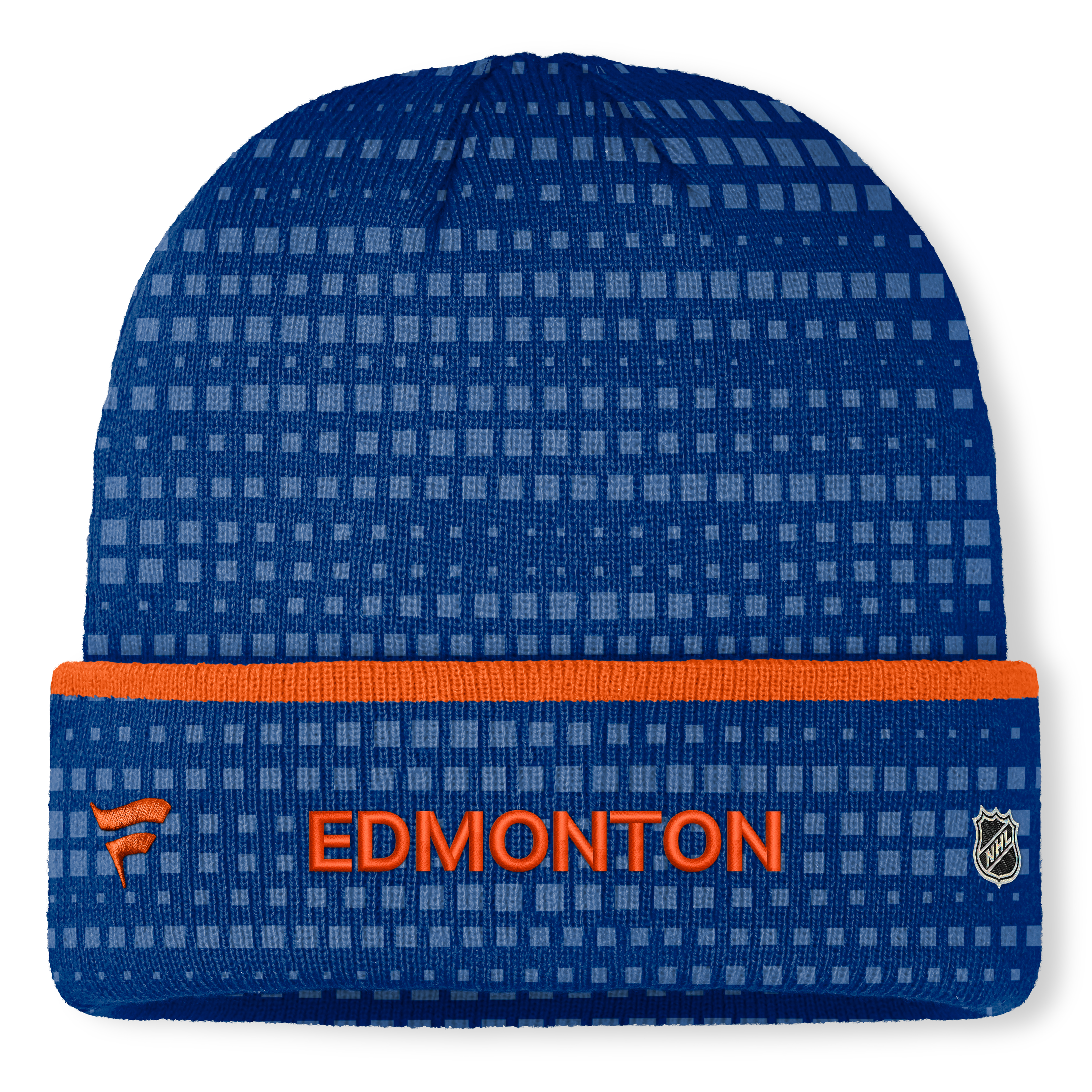 Men's Fanatics Royal Edmonton Oilers Authentic Pro Rink Cuffed Knit Hat