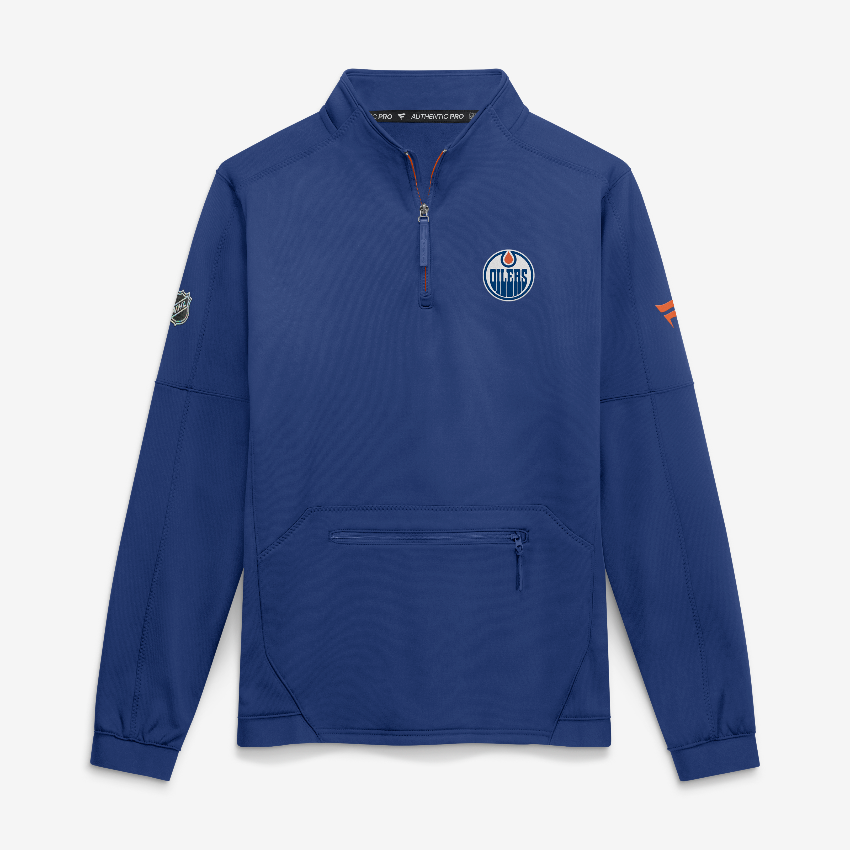 Pull-over polaire authentique Pro Rink pour homme Fanatics Royal Edmonton Oilers