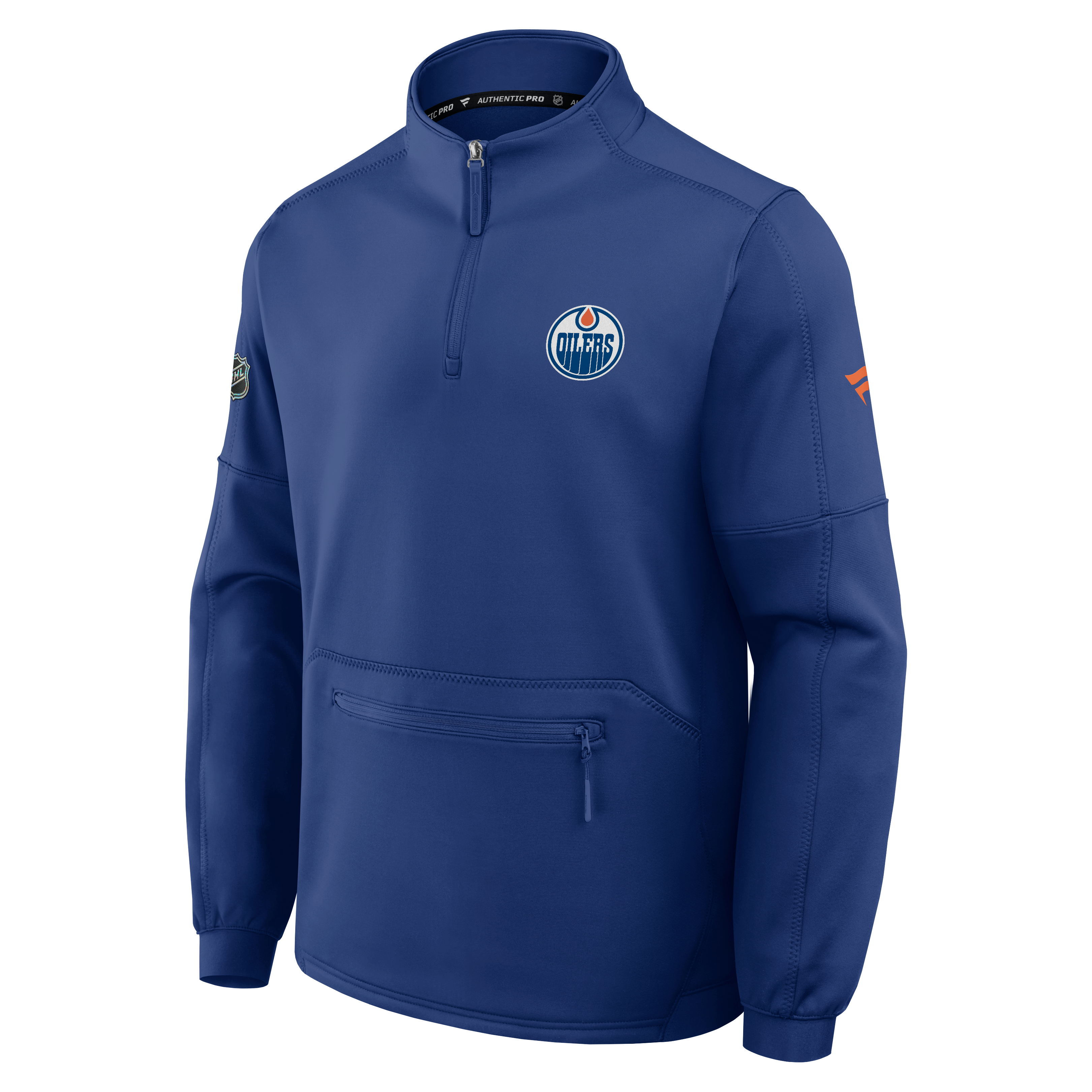 Pull-over polaire authentique Pro Rink pour homme Fanatics Royal Edmonton Oilers
