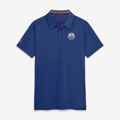 Men's Edmonton Oilers Fanatics Royal Authentic Pro Rink Polo