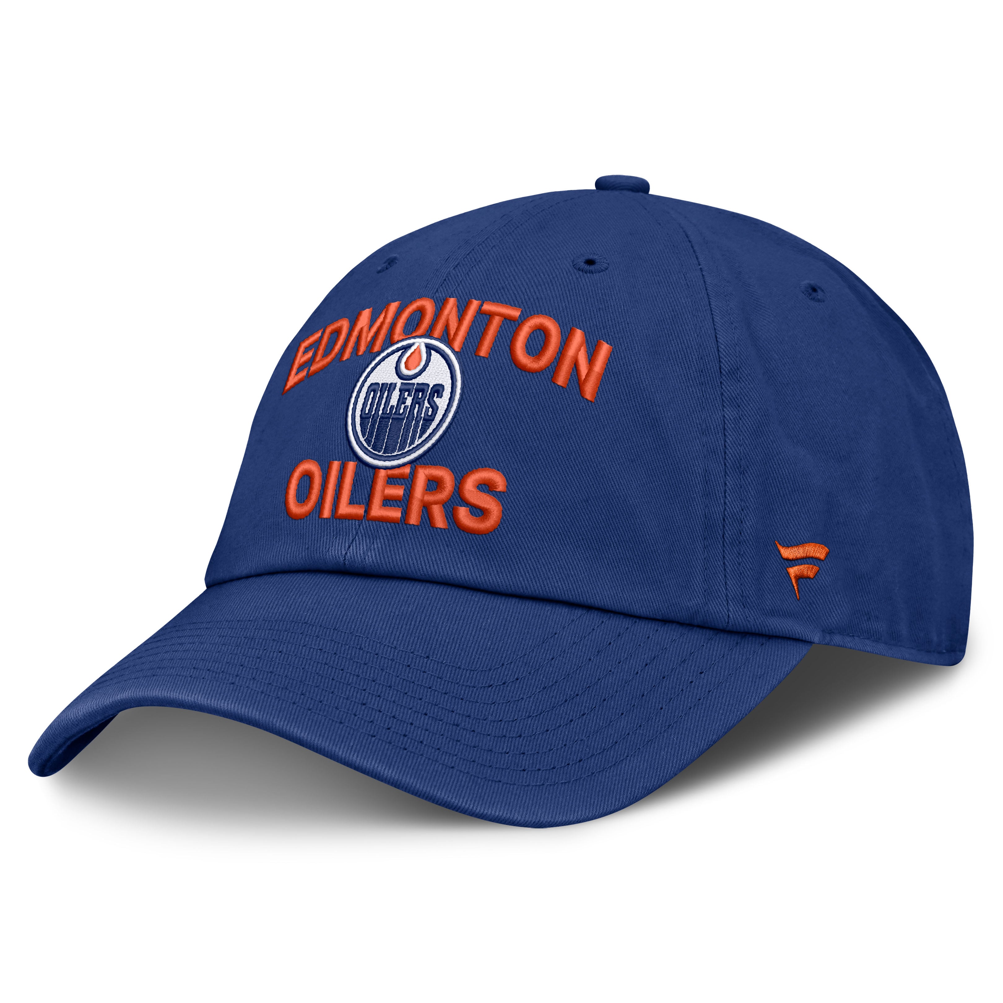 Casquette Fanatics Royal Edmonton Oilers Authentic Pro Rink Soft Wash ajustable pour homme