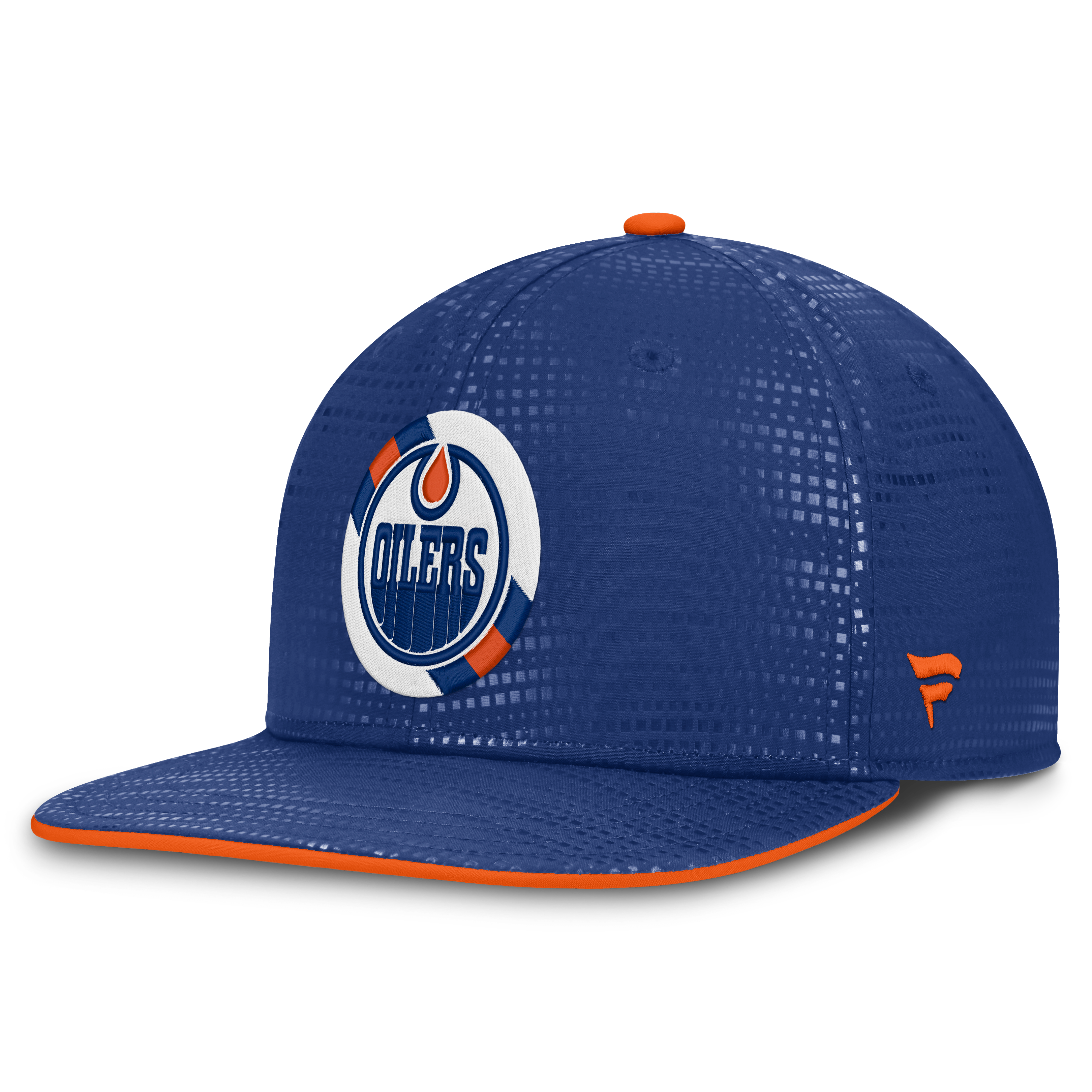 Casquette à visière carrée authentique Fanatics Royal Edmonton Oilers pour homme