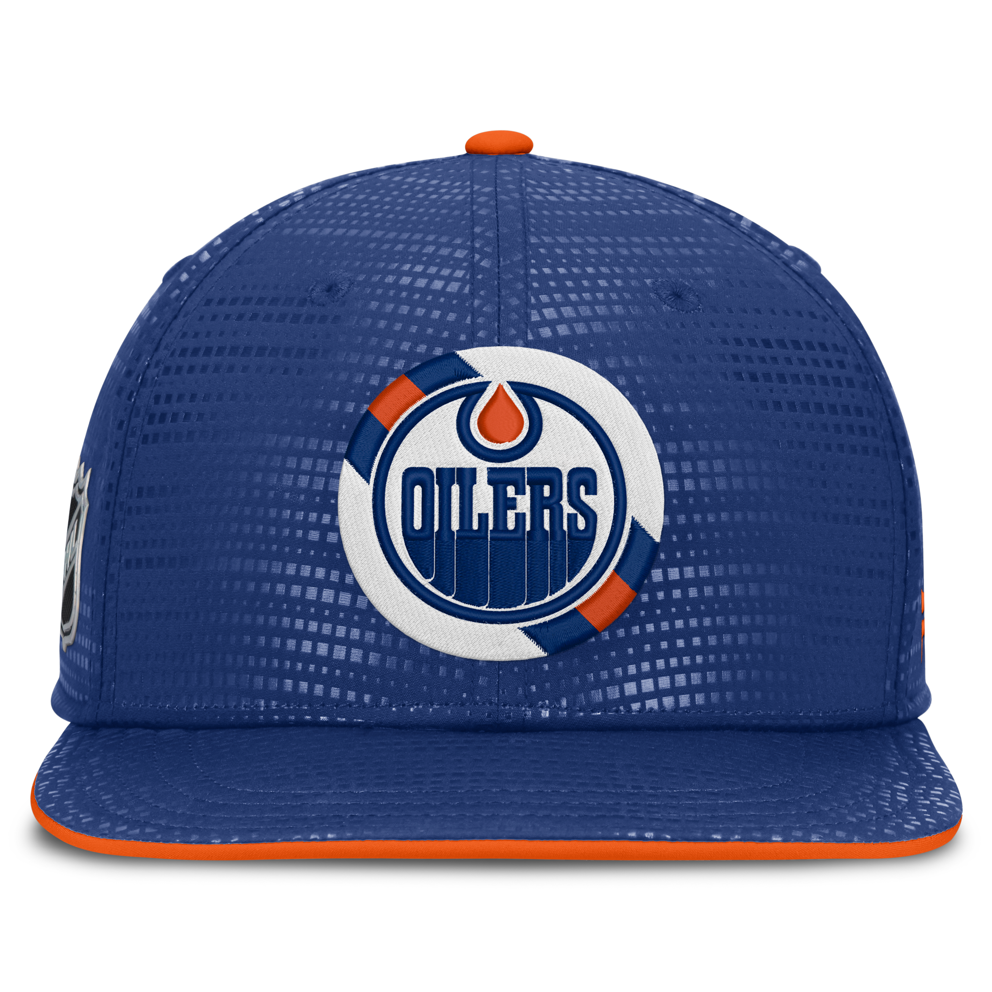 Casquette à visière carrée authentique Fanatics Royal Edmonton Oilers pour homme