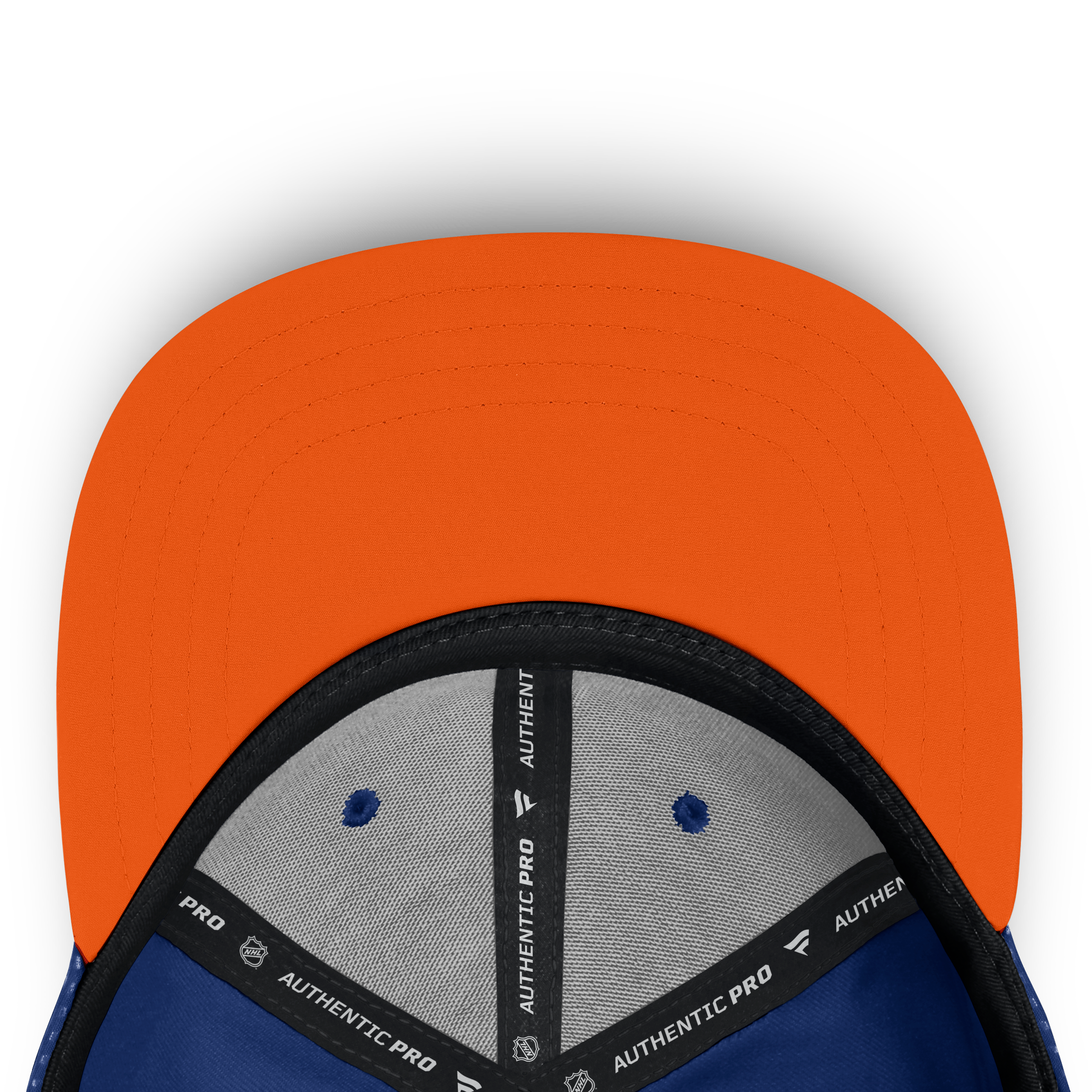 Casquette à visière carrée authentique Fanatics Royal Edmonton Oilers pour homme