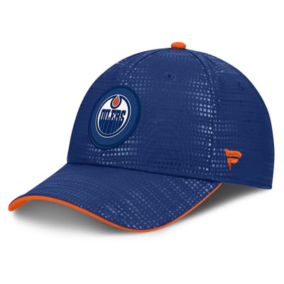 Edmonton Oilers Fanatics Authentic Pro Rink Stretch Fit Hat - Royal