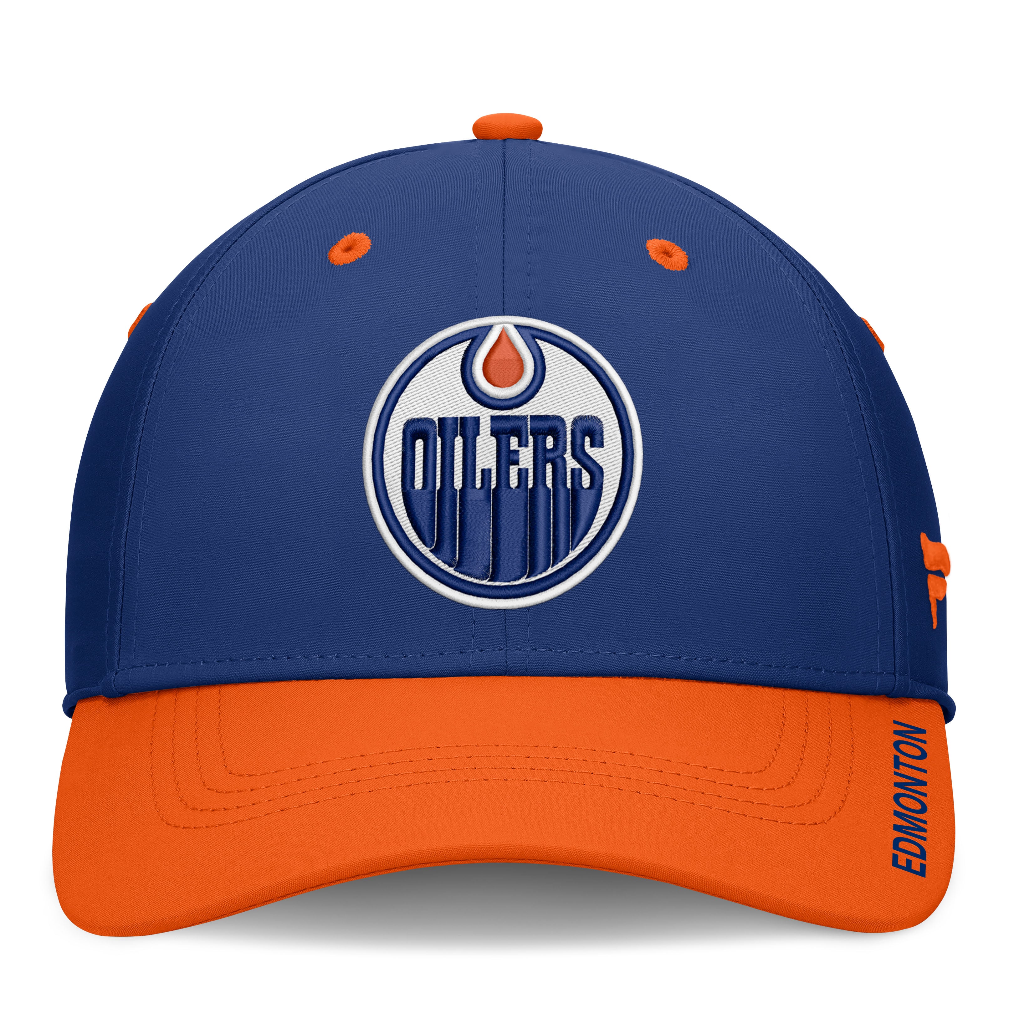 Men's Fanatics Royal Edmonton Oilers Authentic Pro Rink Stretch Hat