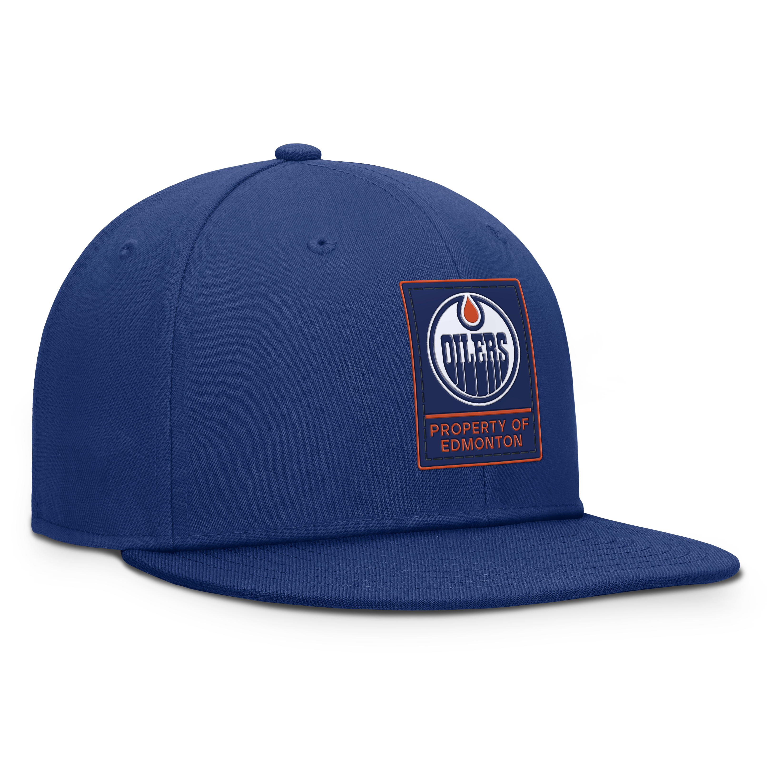 Men's Fanatics Royal Edmonton Oilers Authentic Pro Train Snapback Hat