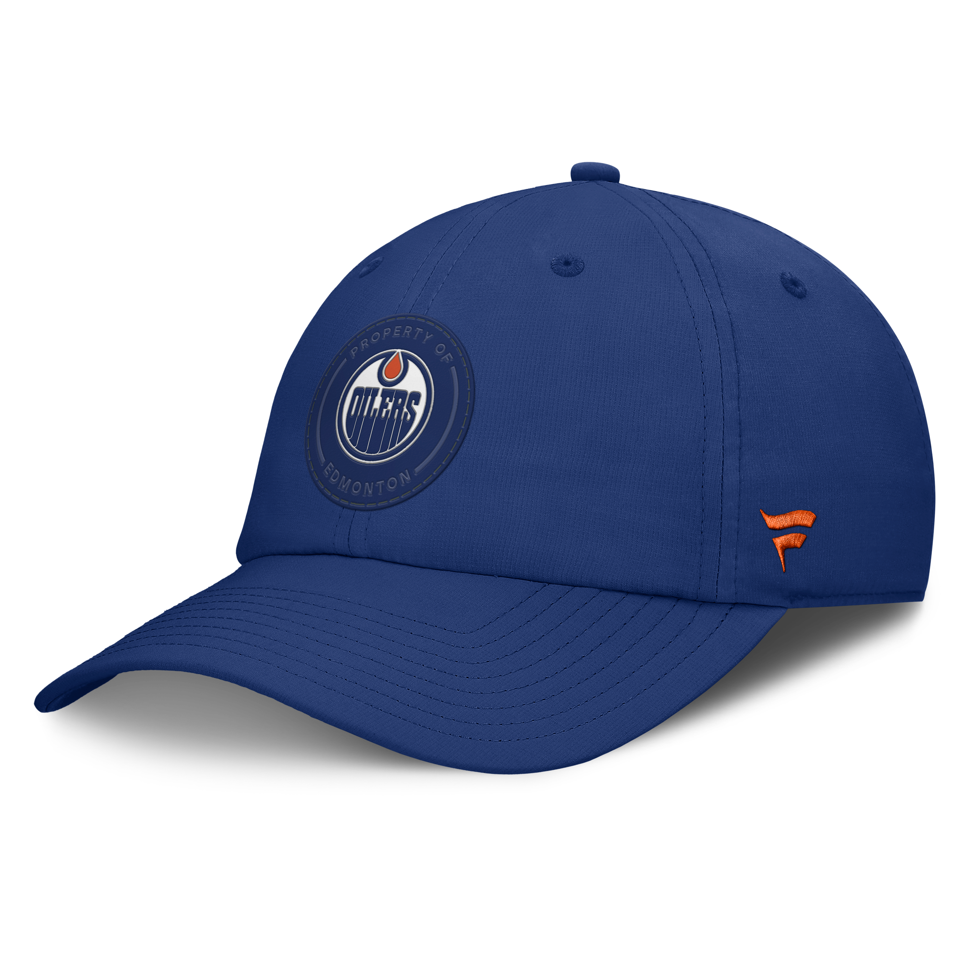 Men's Fanatics Royal Edmonton Oilers Authentic Pro Train Unstructured Adjustable Hat